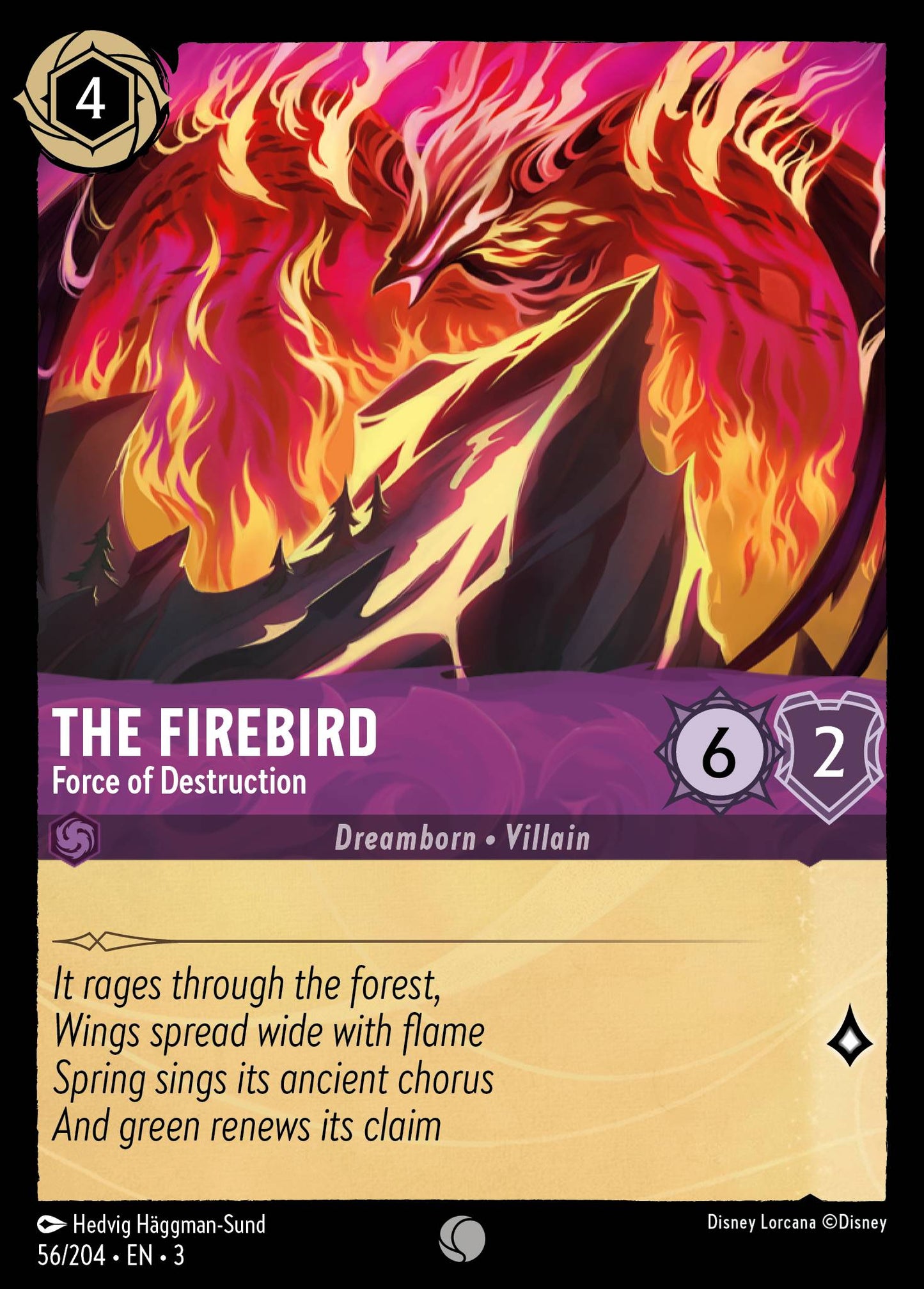 The Firebird - Force of Destruction - Common Lorcana Card