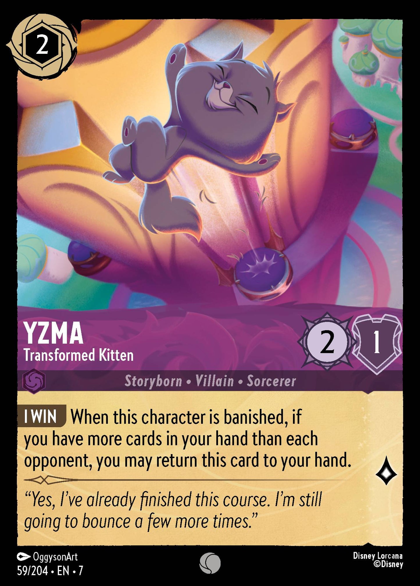 Yzma - Transformed Kitten - Common Lorcana Card