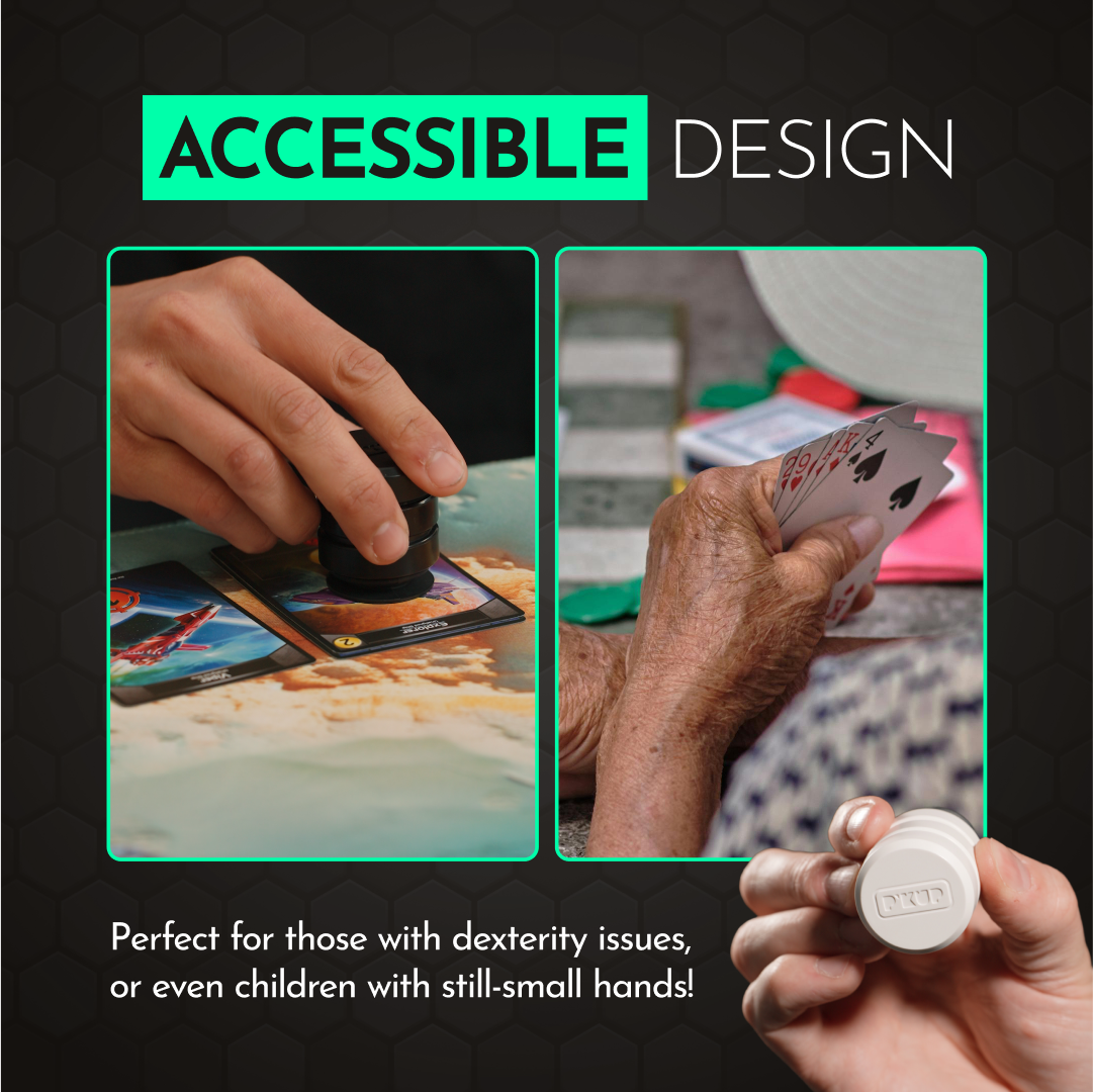 P'kup accessible design for limited dexterity, joint pain and long nails