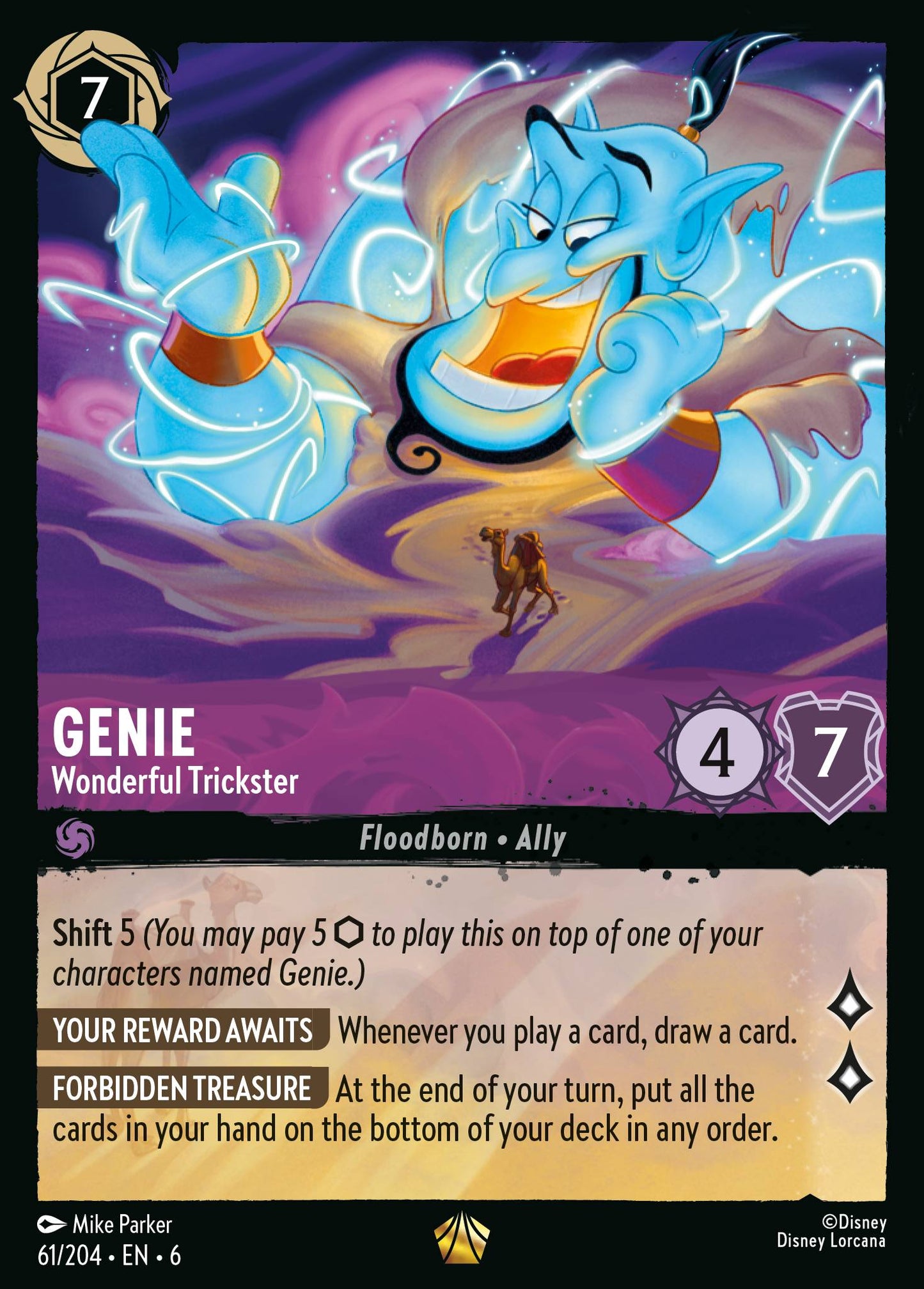 Genie - Wonderful Trickster - Legendary Lorcana Card