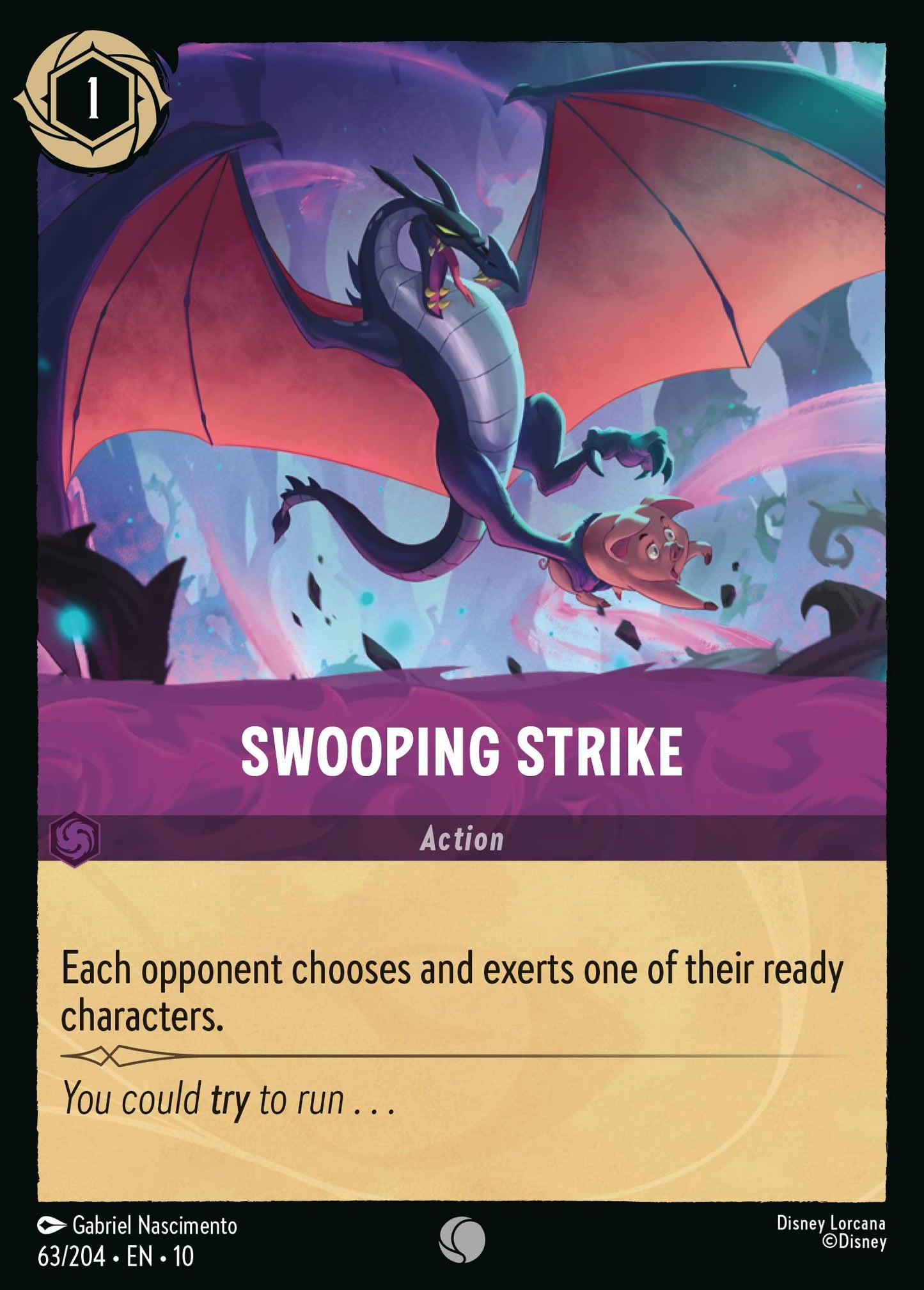 Swooping Strike - Common Lorcana Card