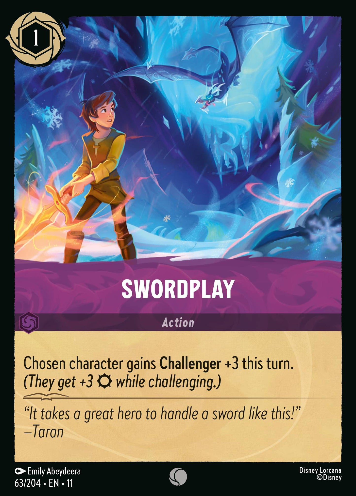 Swordplay - Common Lorcana Card