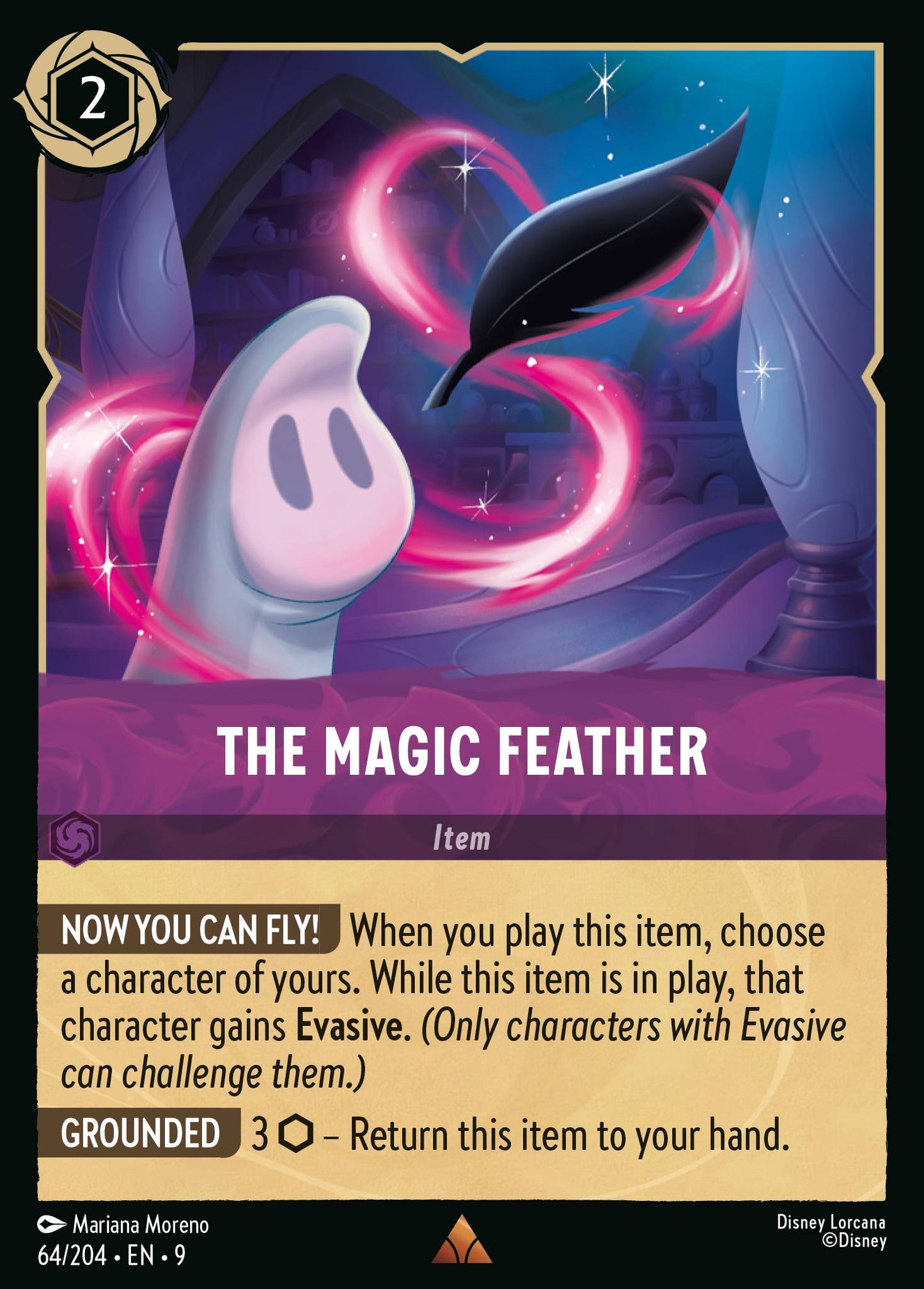 The Magic Feather - Rare Lorcana Card