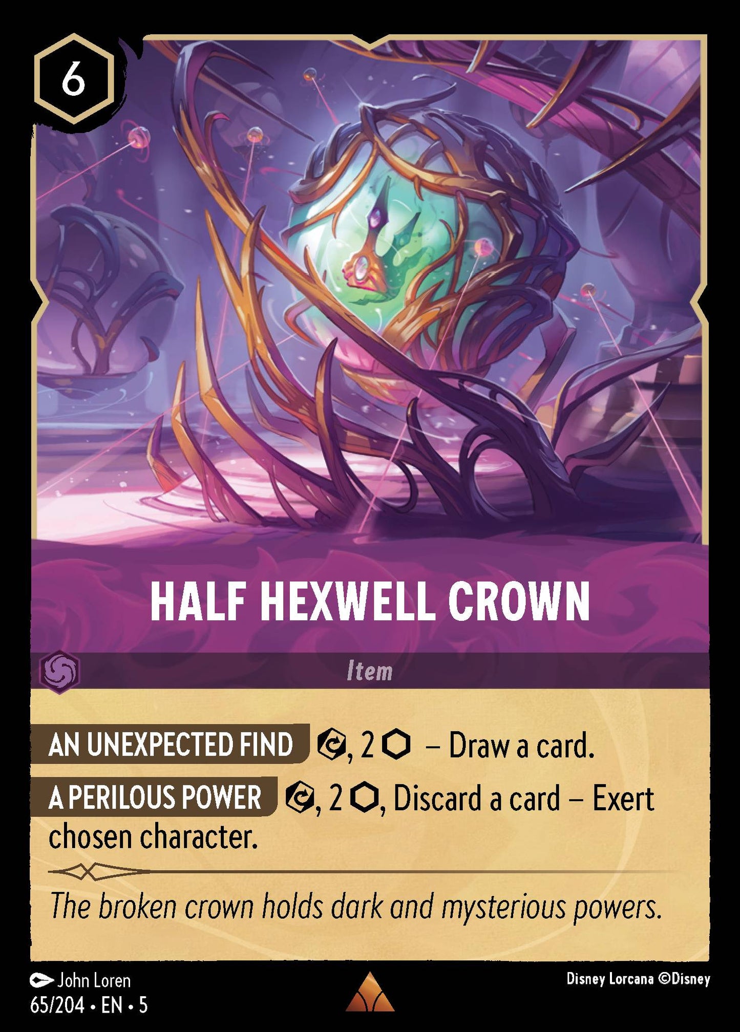 Half Hexwell Crown - Rare Lorcana Card