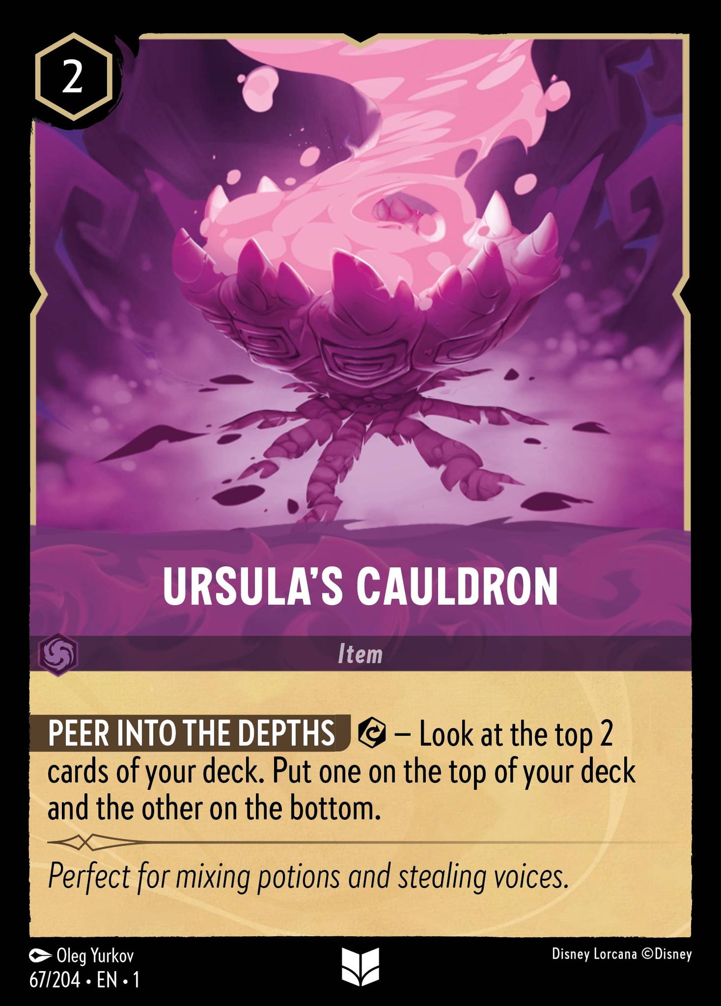 Ursula's Cauldron - Uncommon Lorcana Card