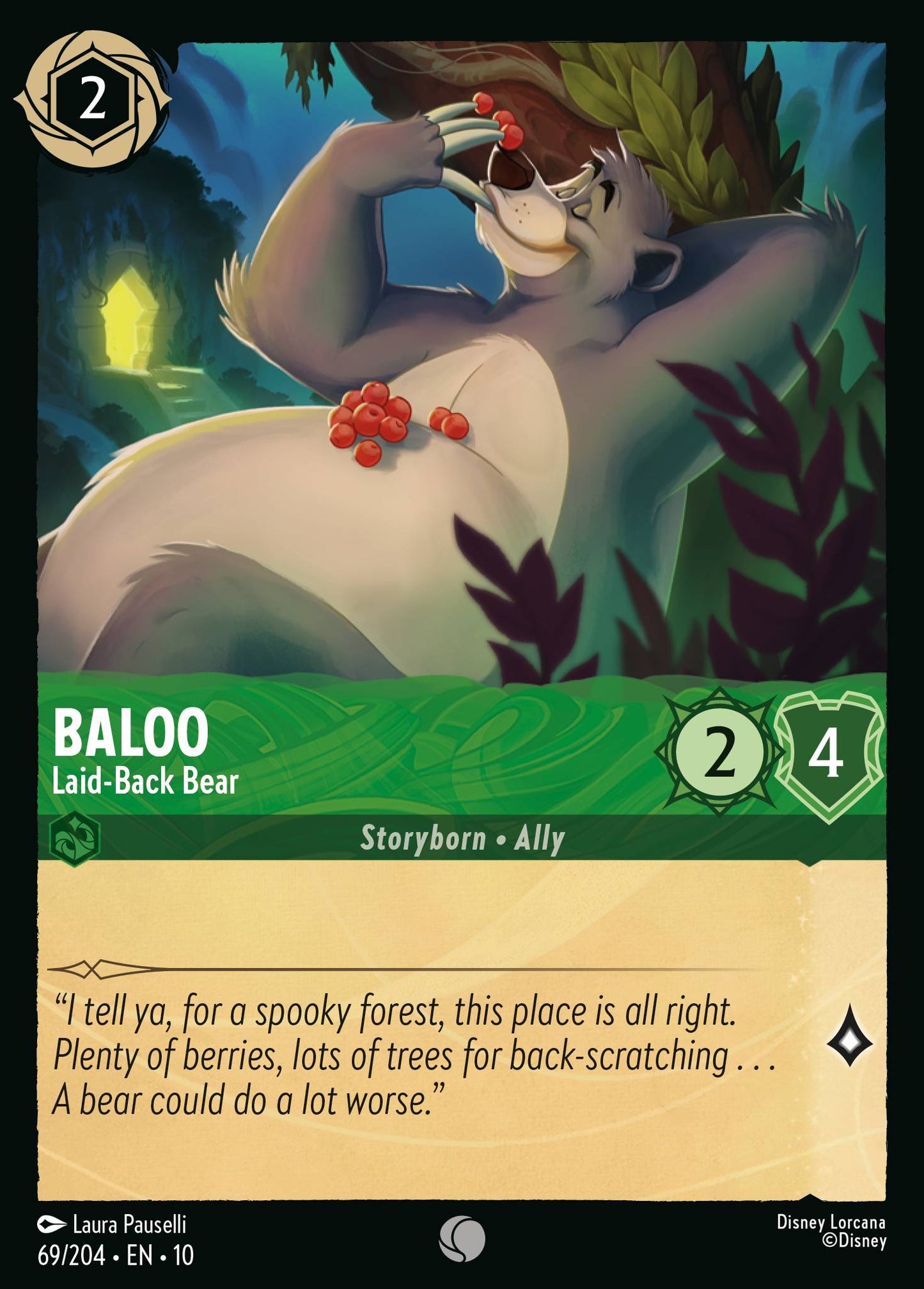 Baloo - Laid-Back Bear - Common Lorcana Card