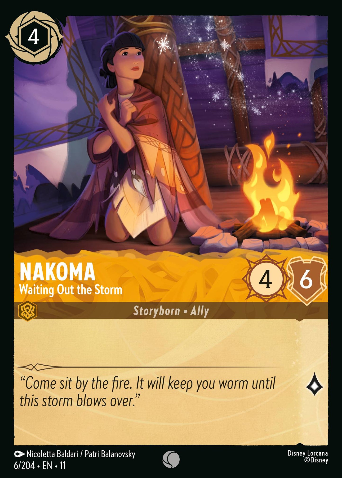 Nakoma - Waiting Out the Storm - Common Lorcana Card