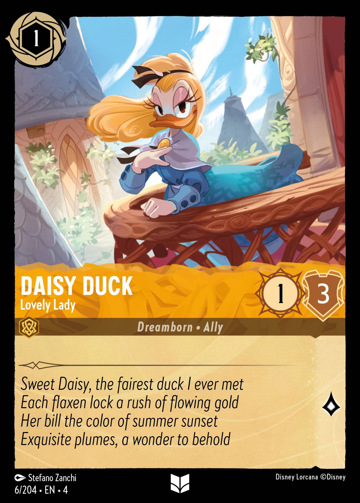 Daisy Duck - Lovely Lady - Uncommon Lorcana Card