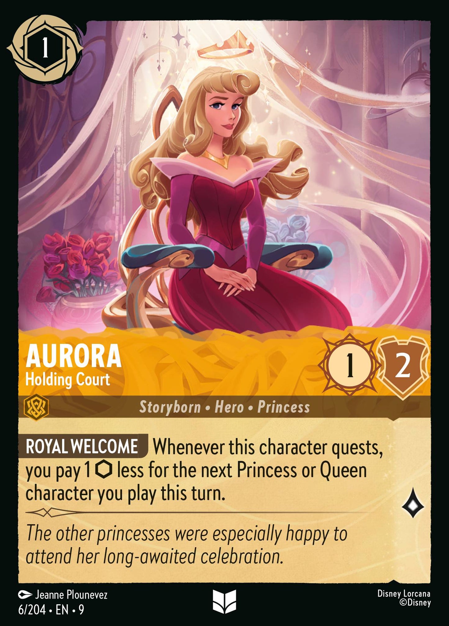 Aurora - Holding Court - Uncommon Lorcana Card