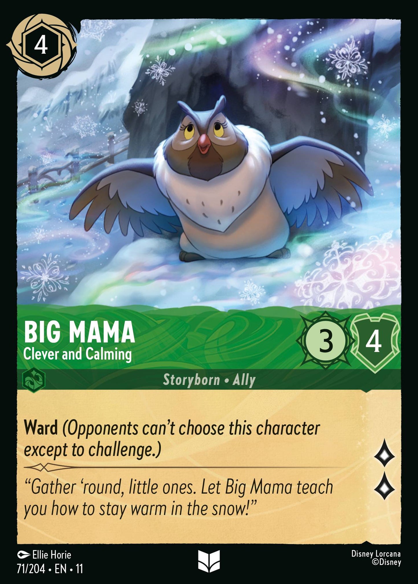 Big Mama - Clever and Calming - Uncommon Lorcana Card