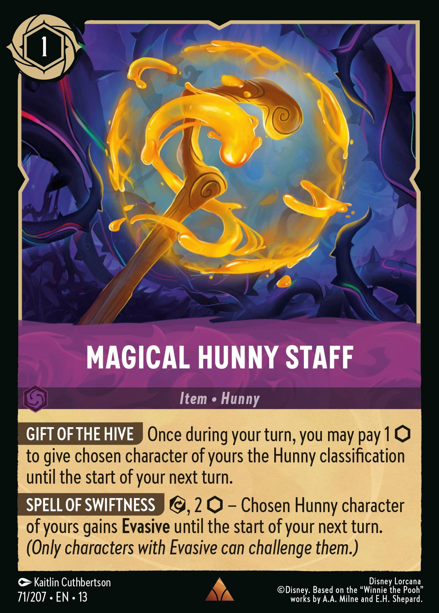 Magical Hunny Staff - Rare Lorcana Card