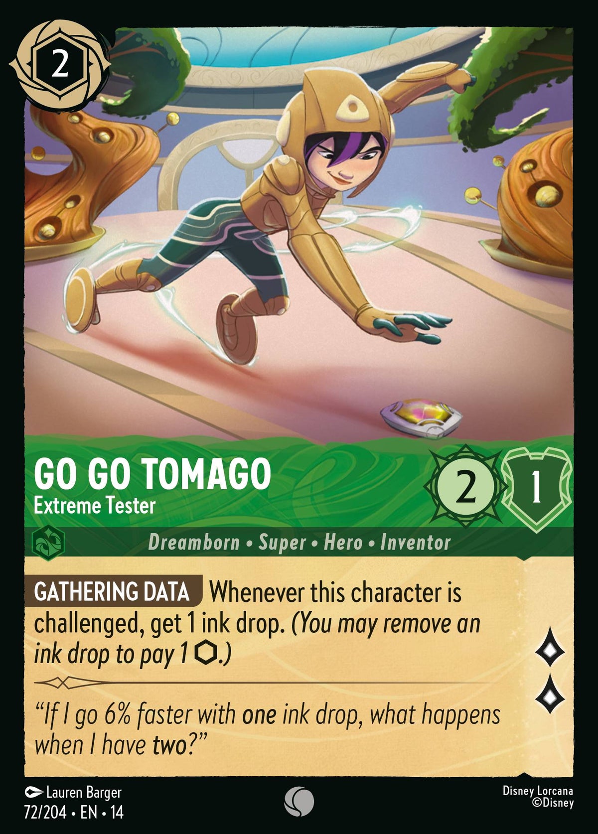 Go Go Tomago - Extreme Tester - Common Lorcana Card