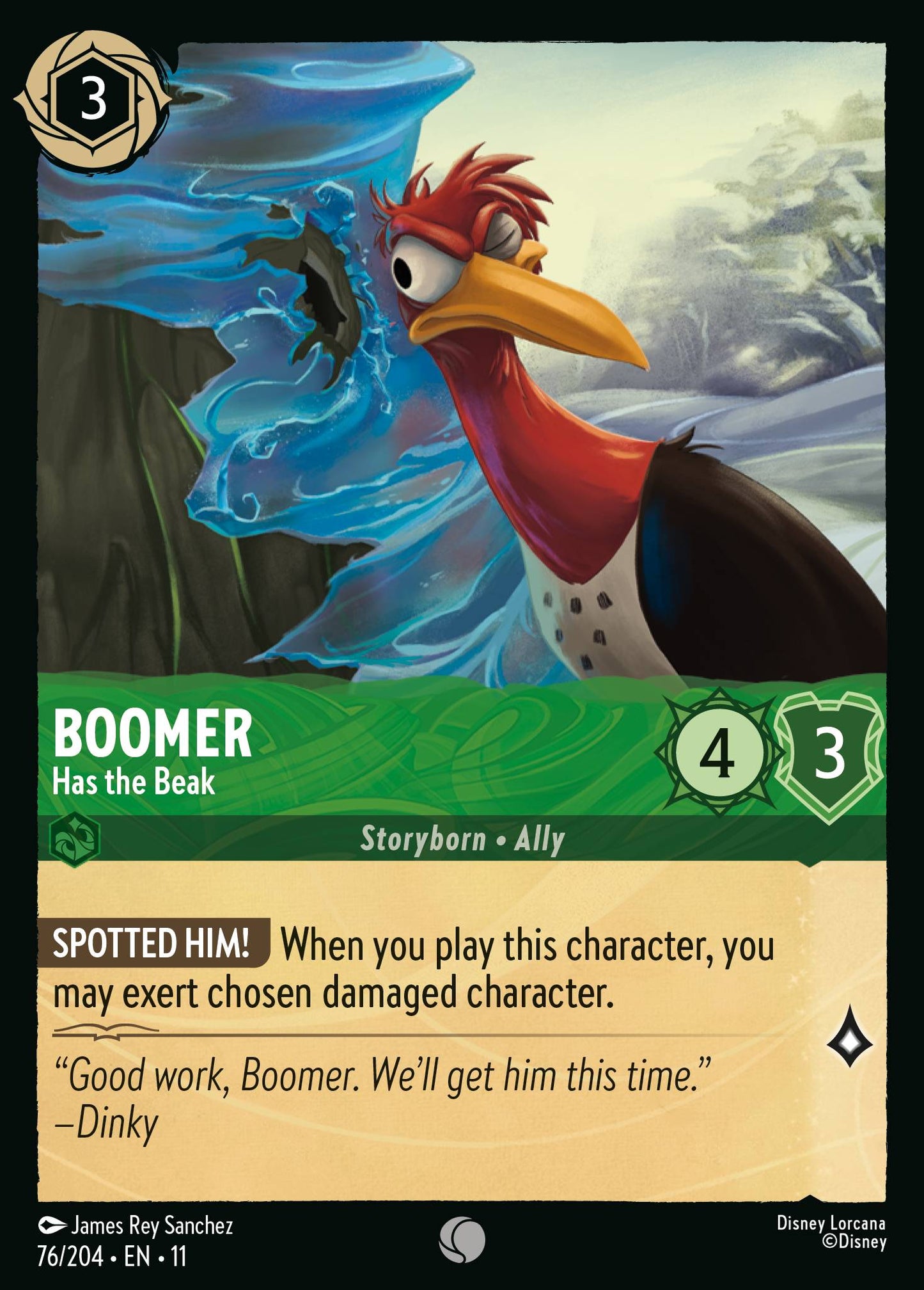 Boomer - Has the Beak - Common Lorcana Card
