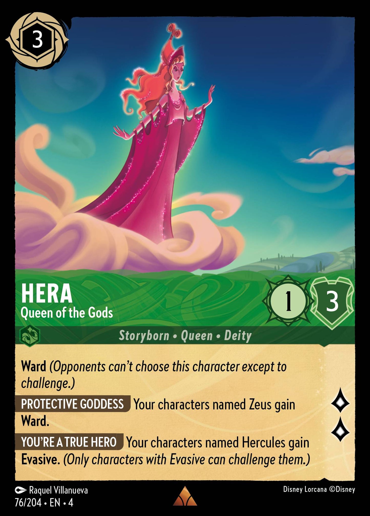 Hera - Queen of the Gods - Rare Lorcana Card