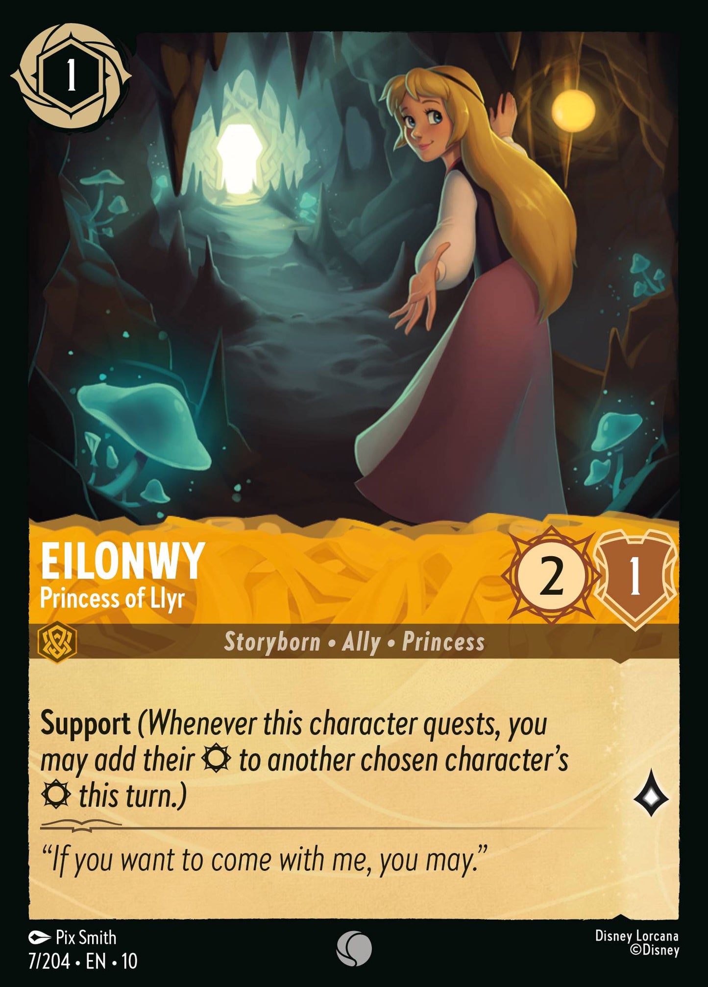 Eilonwy - Princess of Llyr - Common Lorcana Card