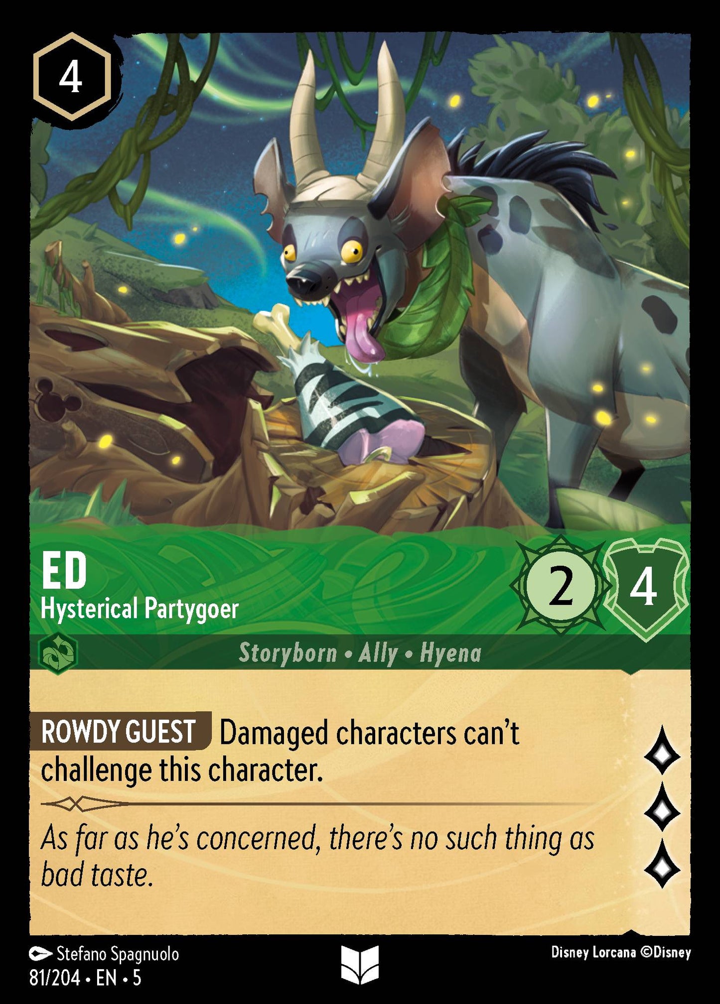 Ed - Hysterical Partygoer - Uncommon Lorcana Card