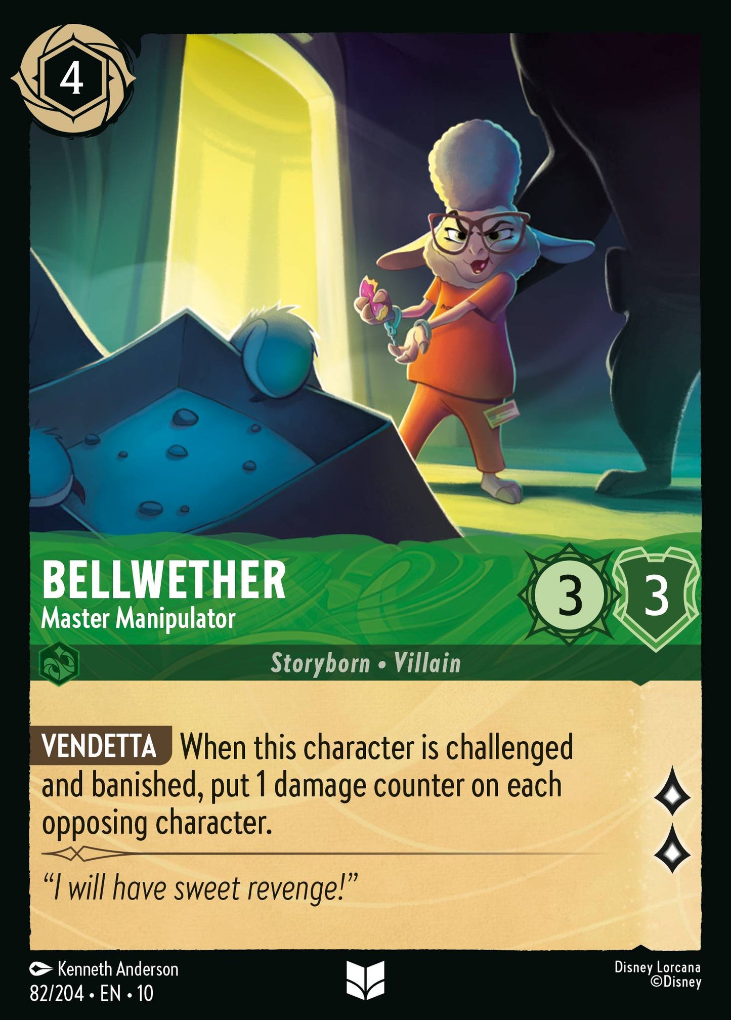 Bellwether - Master Manipulator - Uncommon Lorcana Card