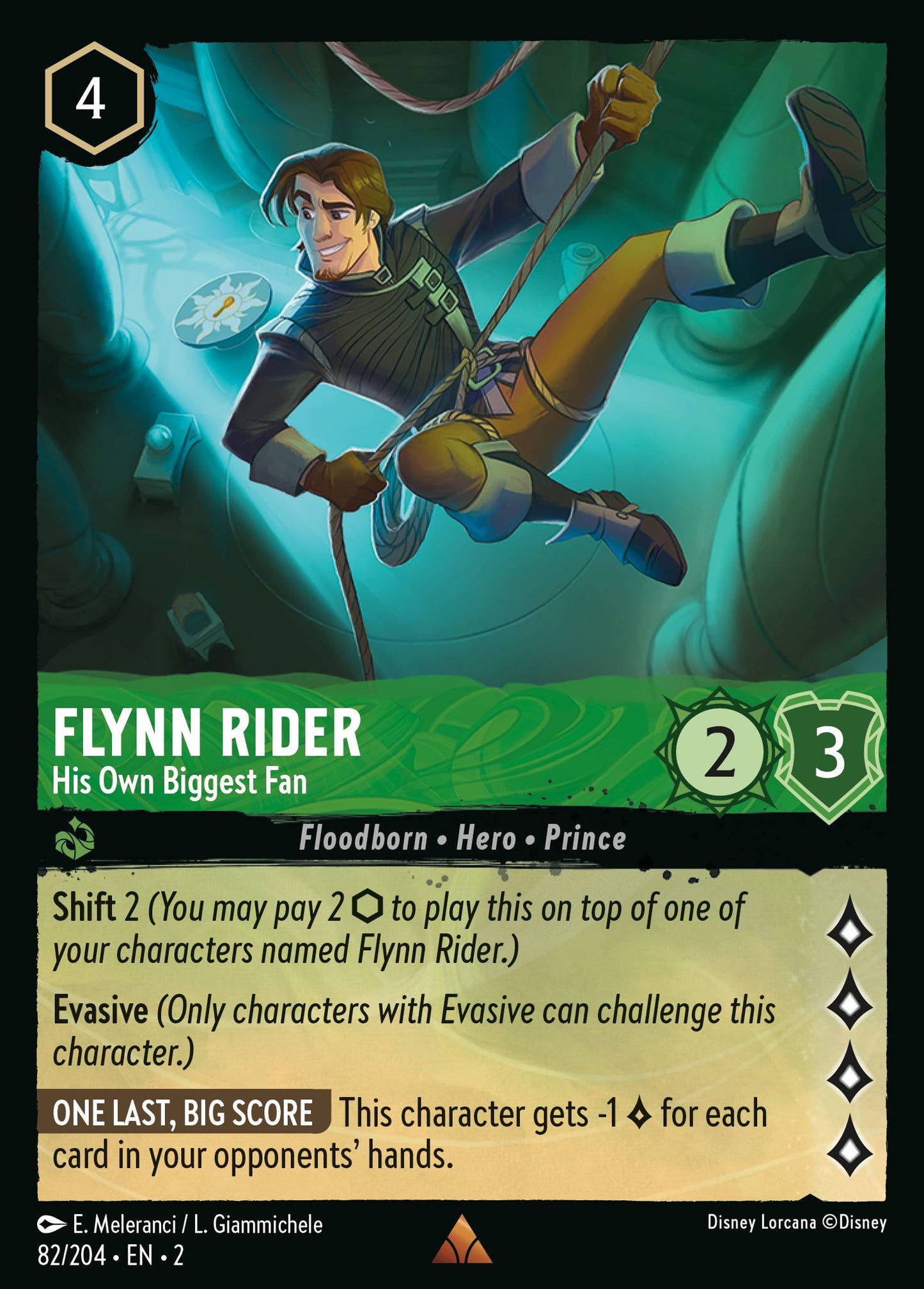 Flynn Rider - His Own Biggest Fan - Rare Lorcana Card