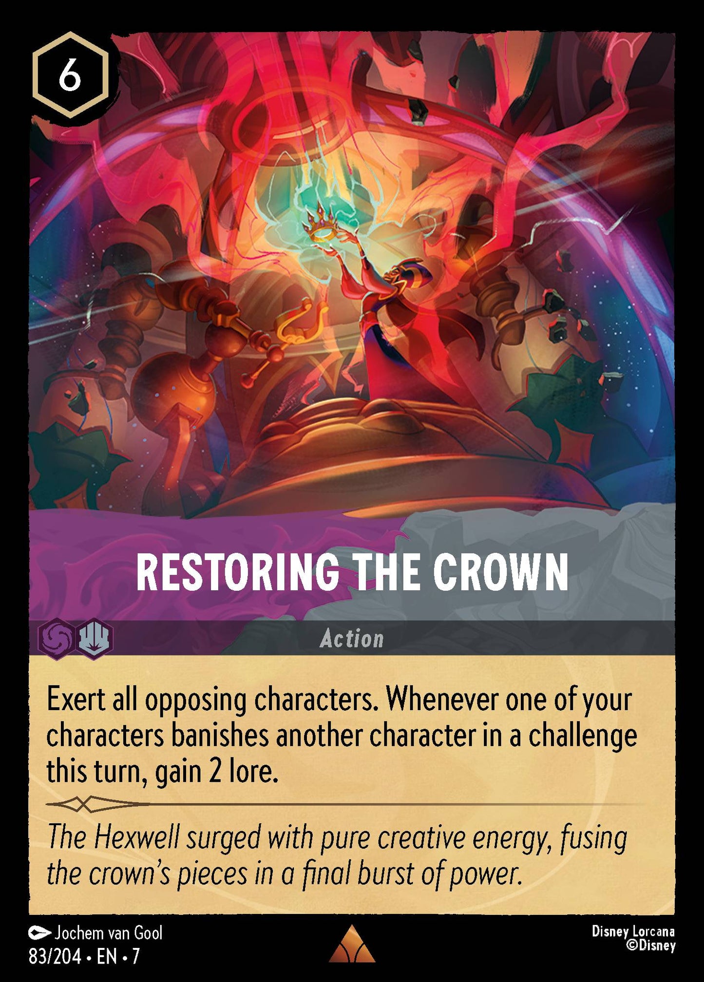 Restoring the Crown - Rare Lorcana Card