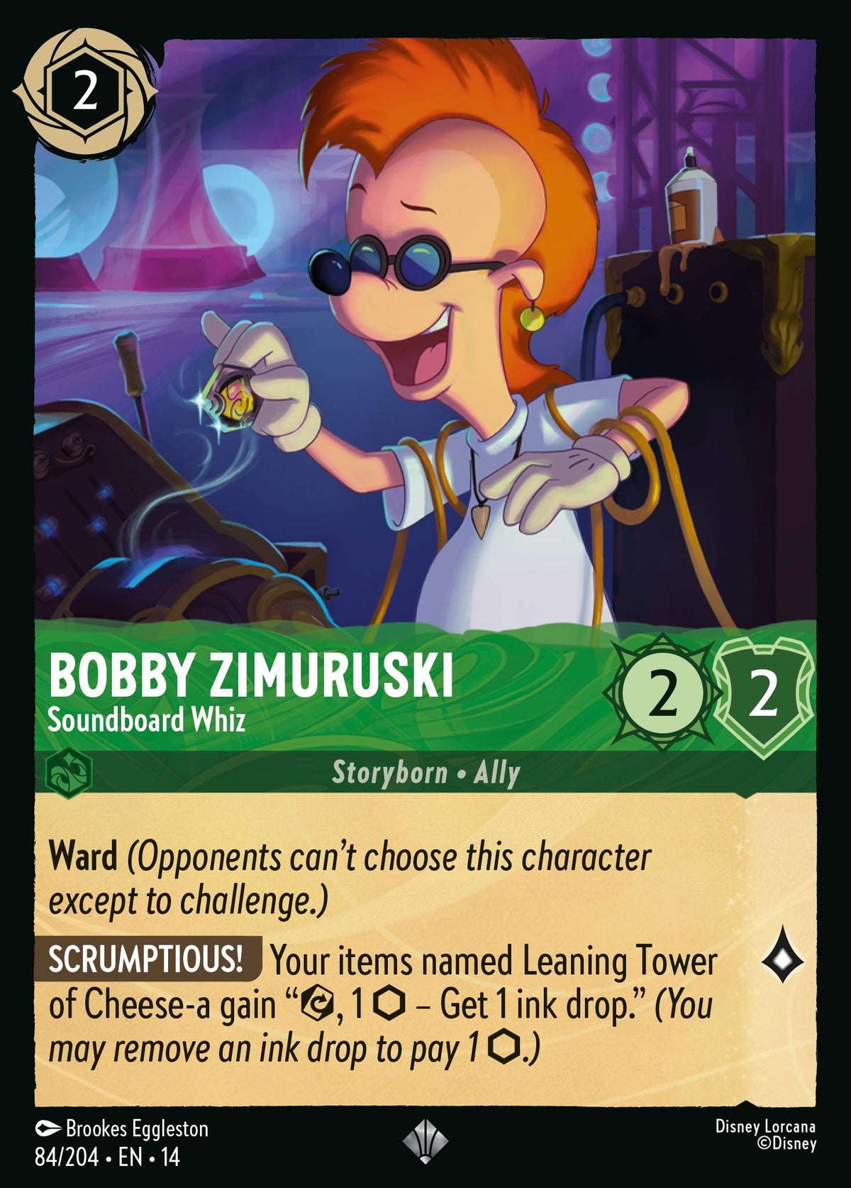 Bobby Zimuruski - Soundboard Whiz - Super Rare Lorcana Card