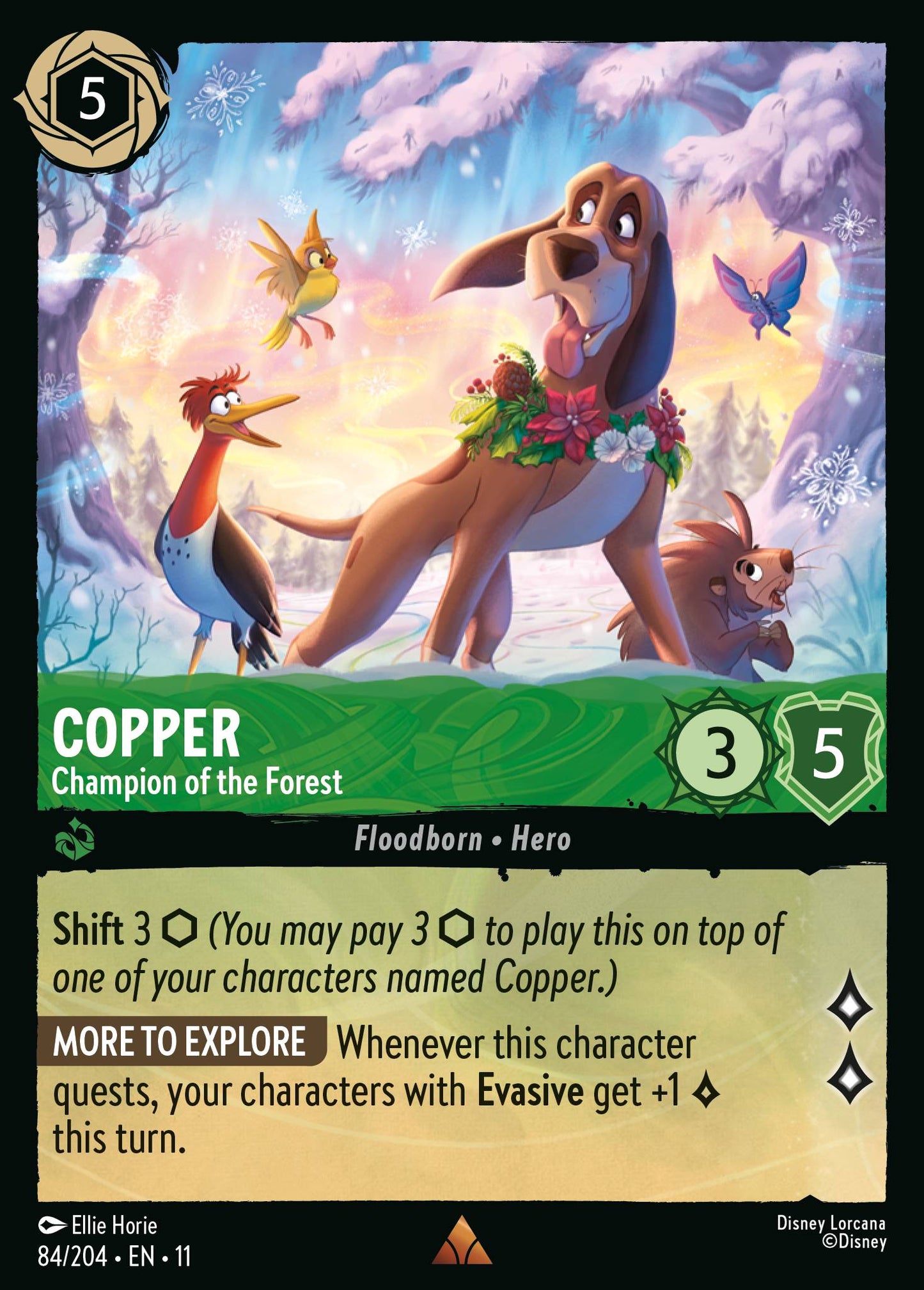Copper - Champion of the Forest - Rare Lorcana Card