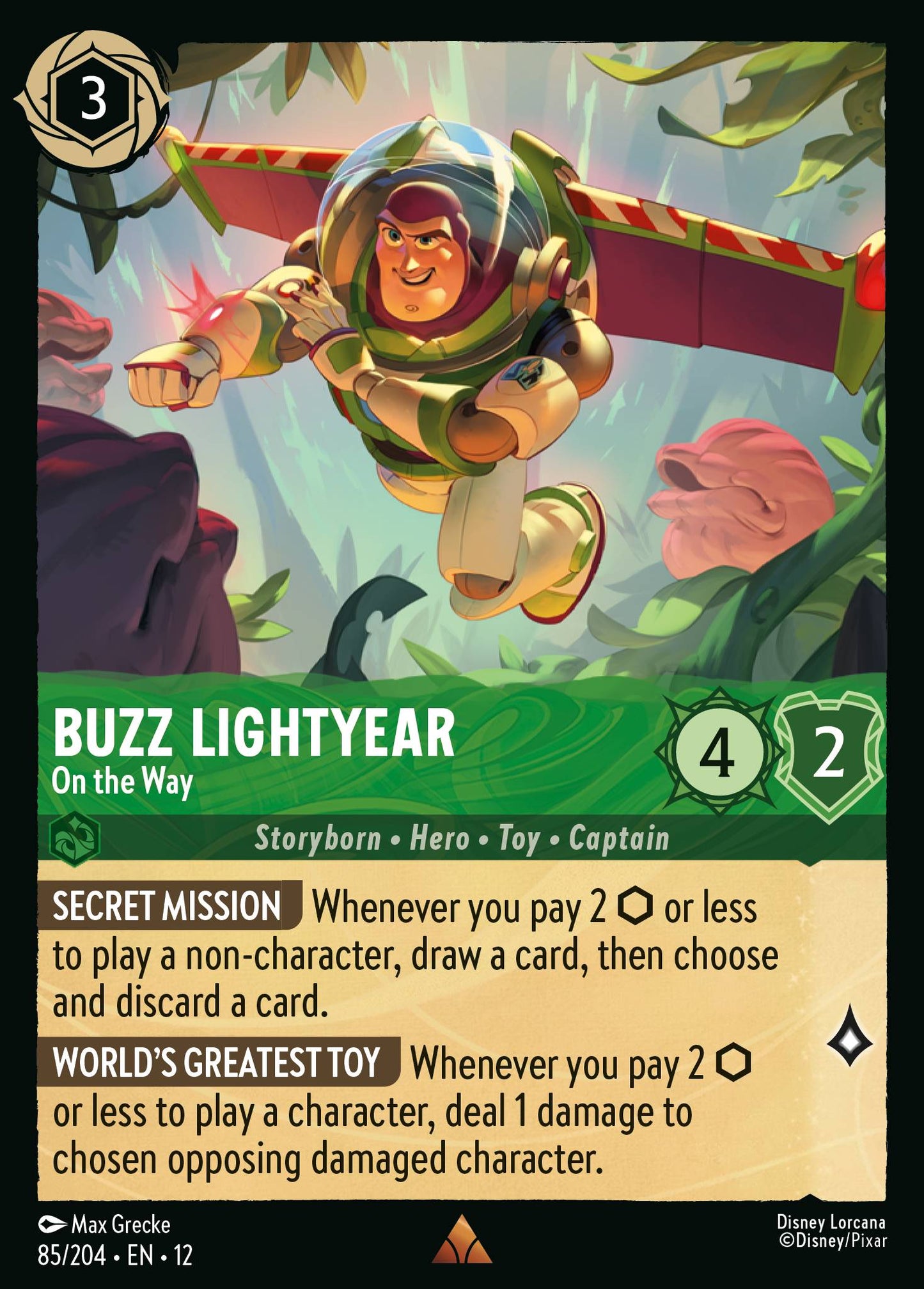 Buzz Lightyear - On the Way - Rare Lorcana Card