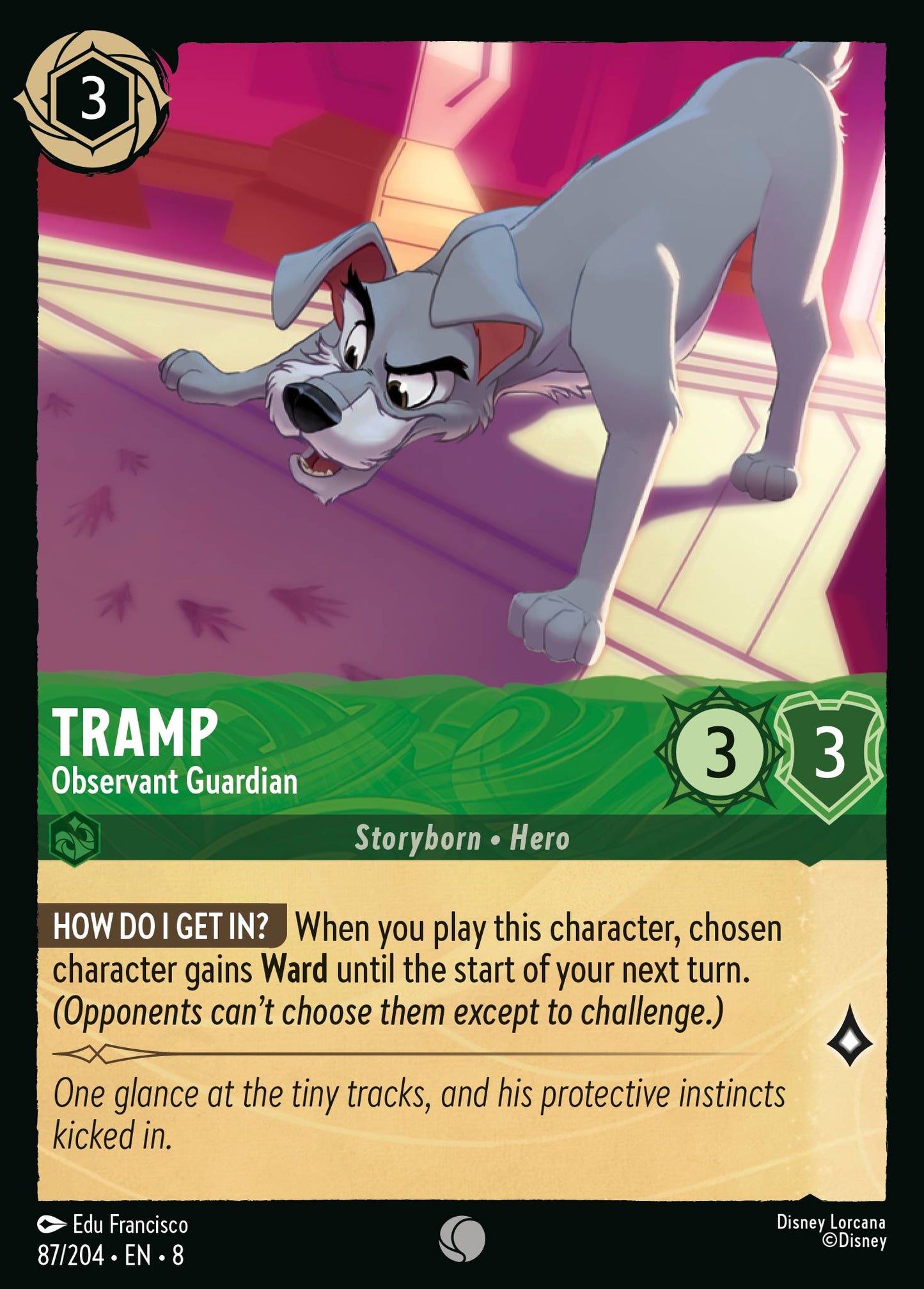 Tramp - Observant Guardian - Common Lorcana Card