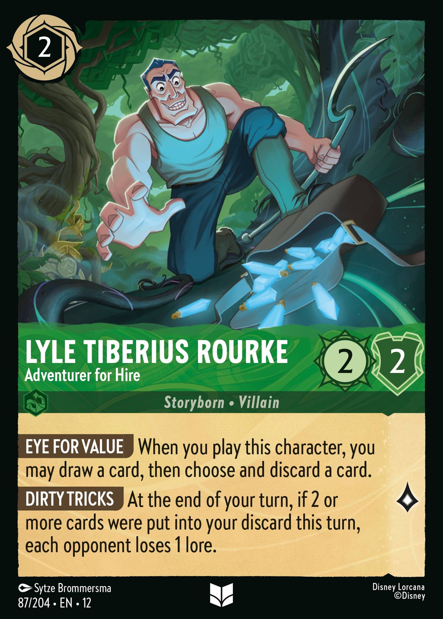 Lyle Tiberius Rourke - Adventurer for Hire - Uncommon Lorcana Card