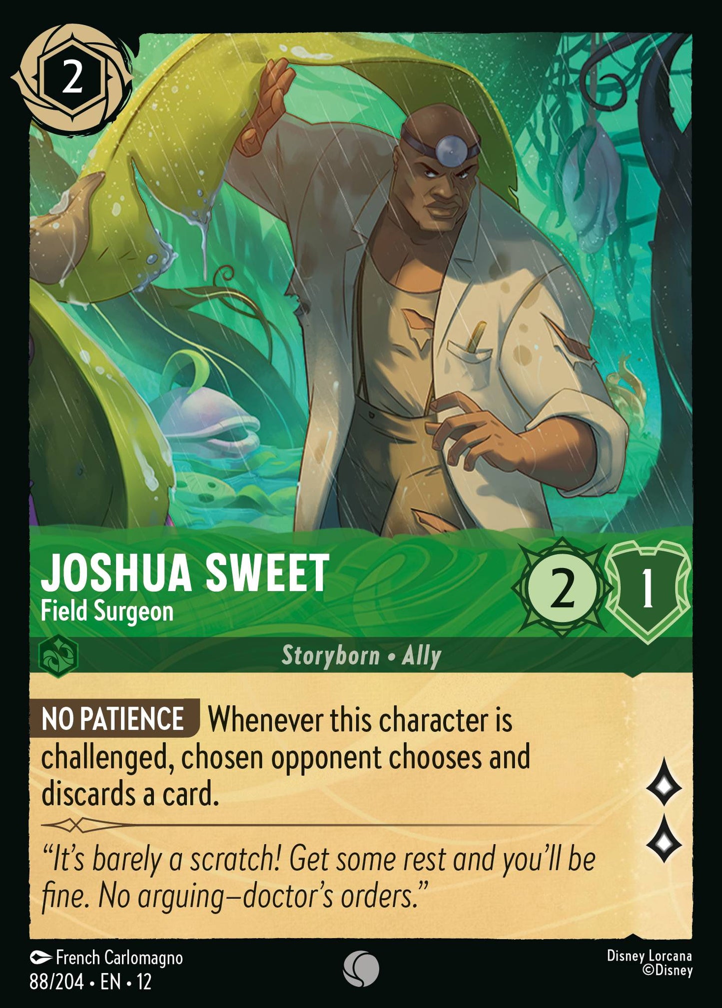 Joshua Sweet - Field Surgeon - Common Lorcana Card