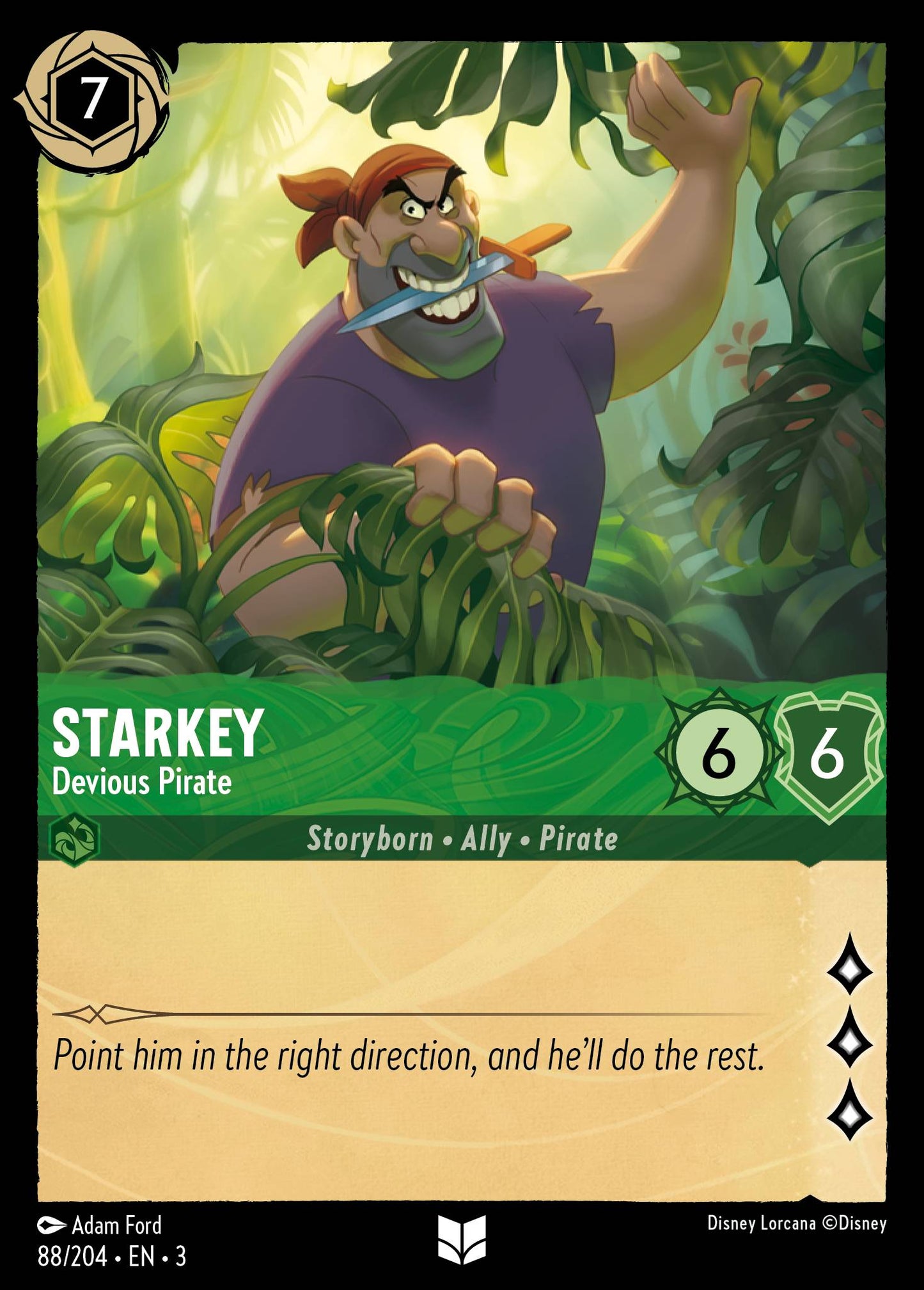 Starkey - Devious Pirate - Uncommon Lorcana Card