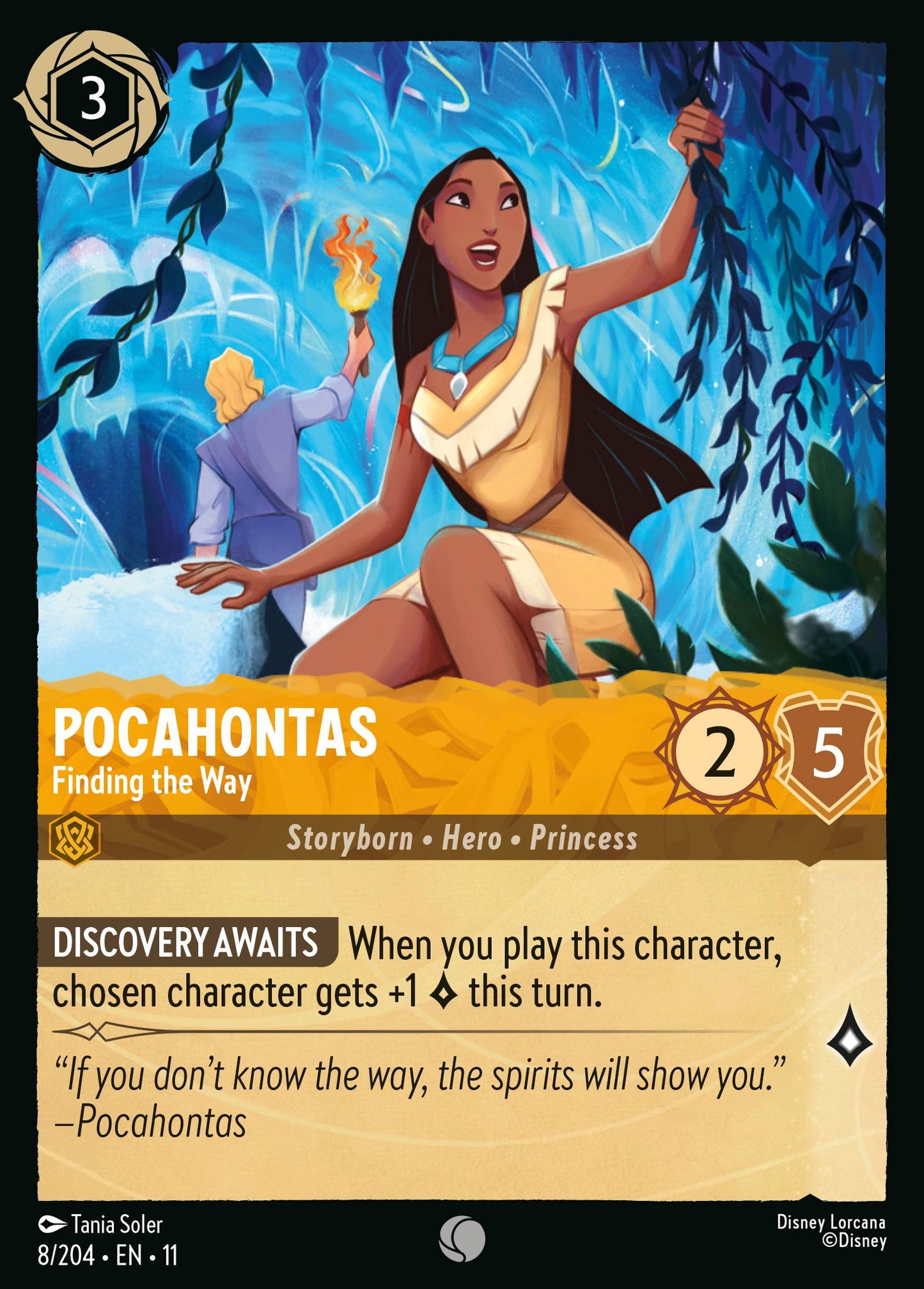 Pocahontas - Finding the Way - Common Lorcana Card