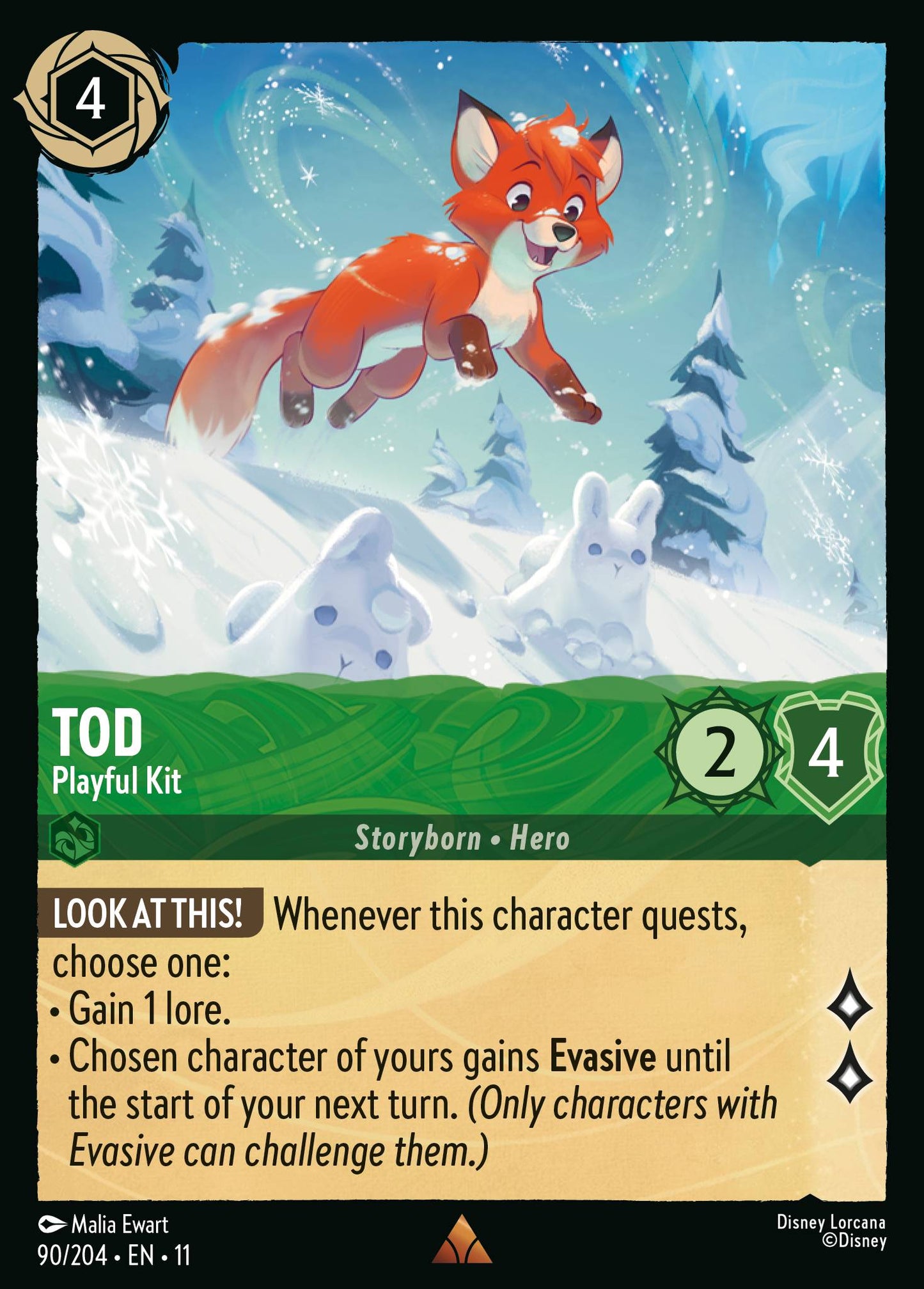 Tod - Playful Kit - Rare Lorcana Card
