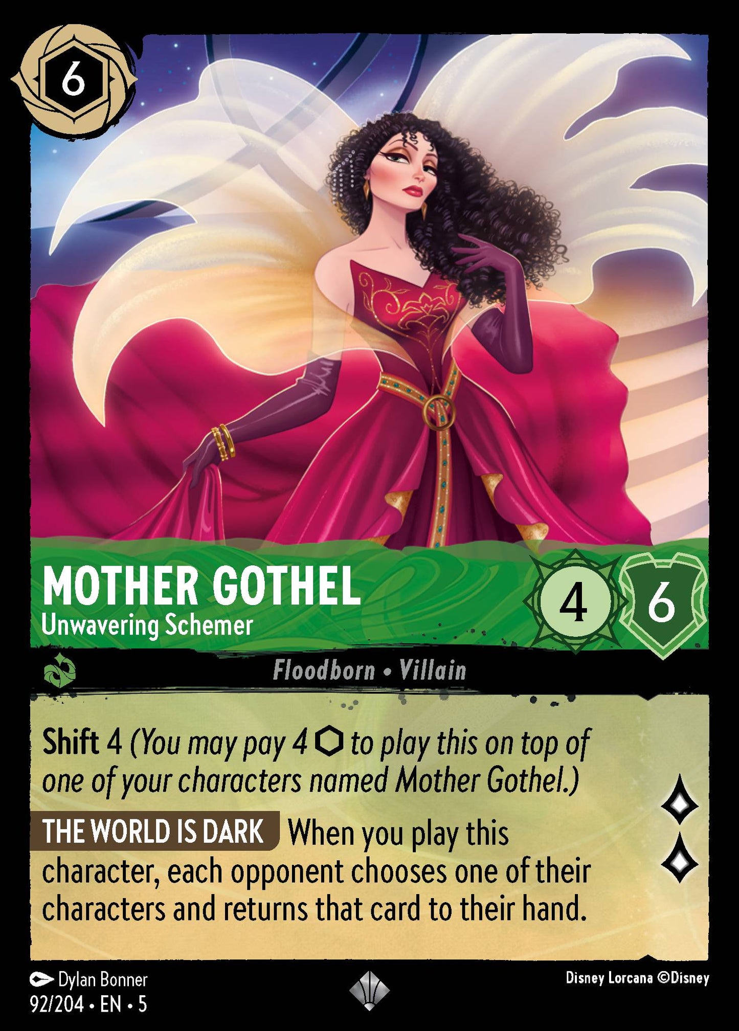 Mother Gothel - Unwavering Schemer - Super Rare Lorcana Card