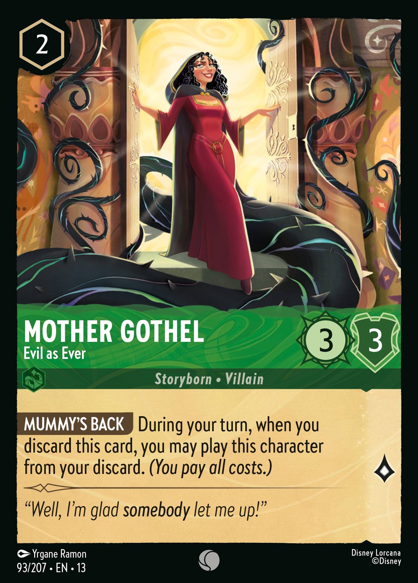 Mother Gothel - Evil as Ever - Common Lorcana Card