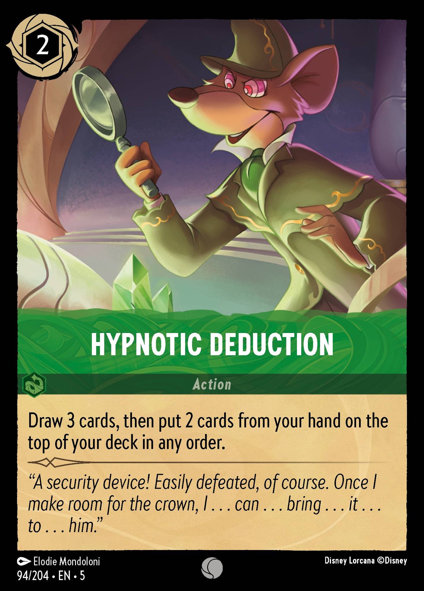 Hypnotic Deduction - Common Lorcana Card