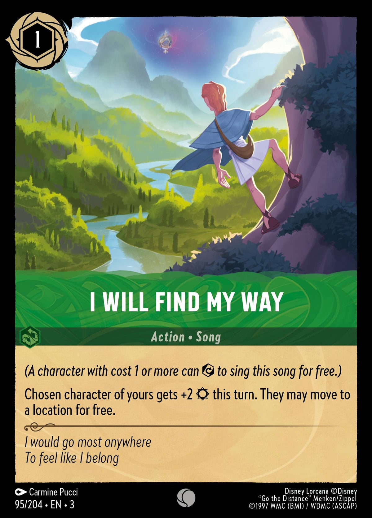 I Will Find My Way - Common Lorcana Card