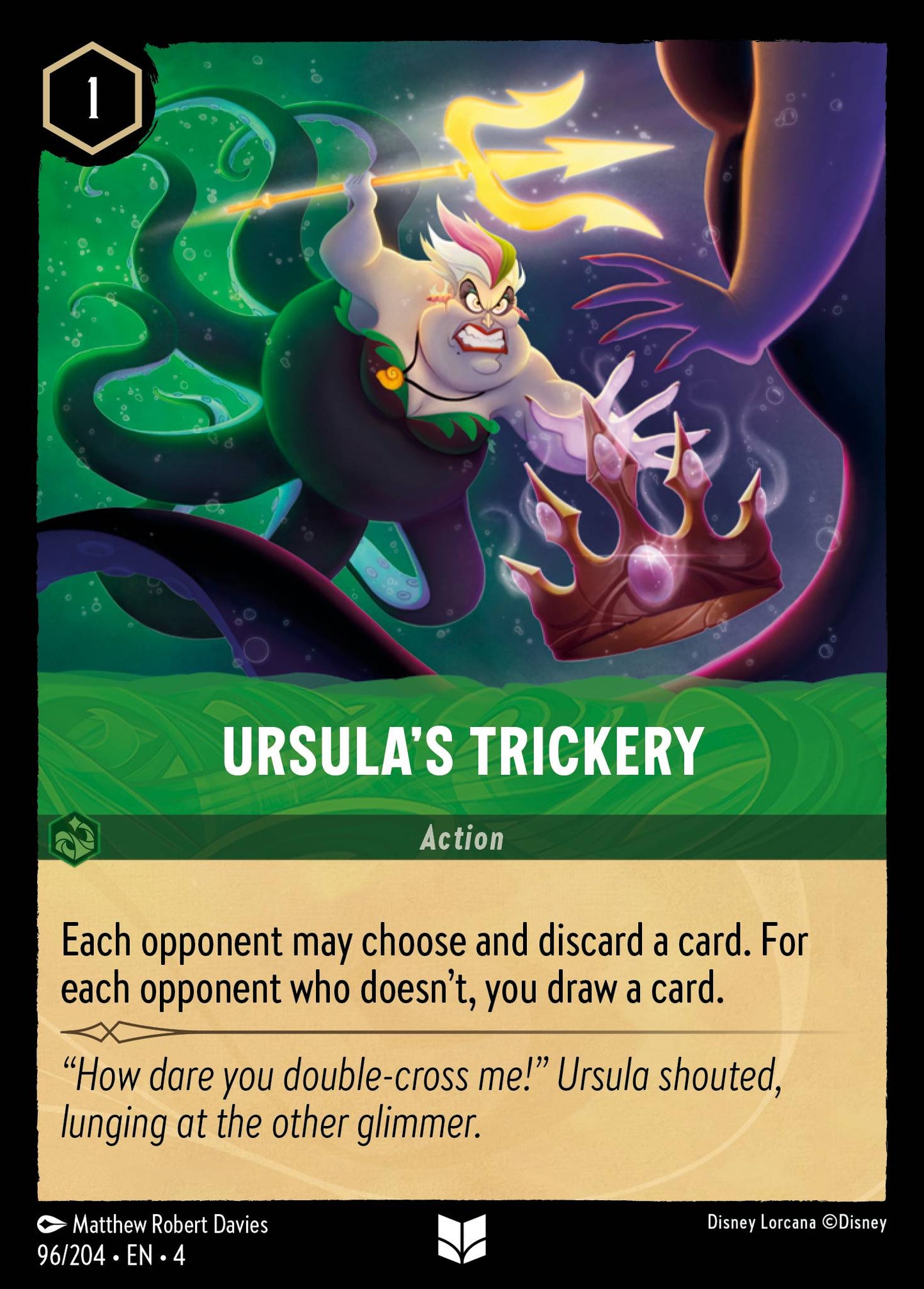 Ursula's Trickery - Uncommon Lorcana Card