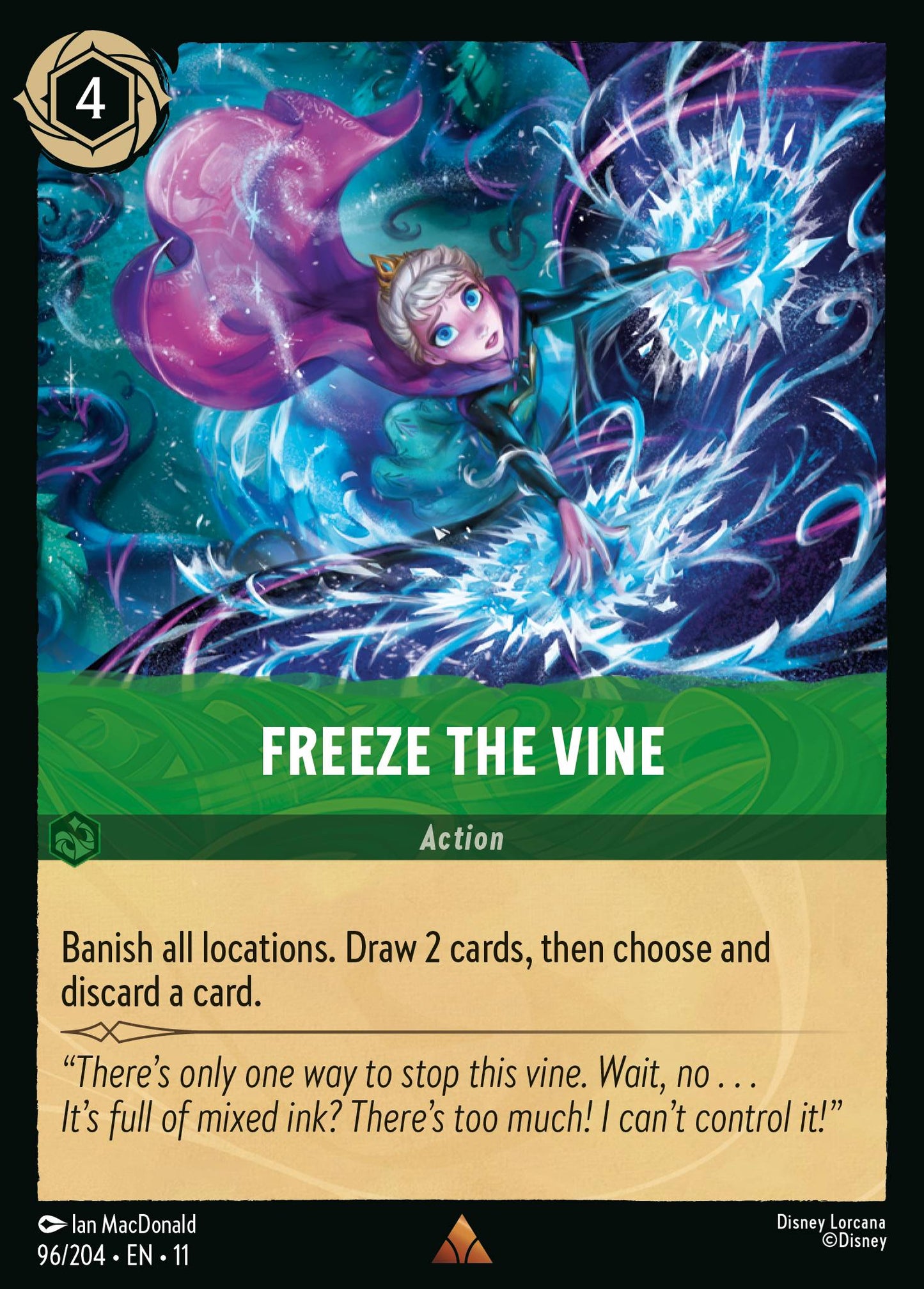 Freeze the Vine - Rare Lorcana Card