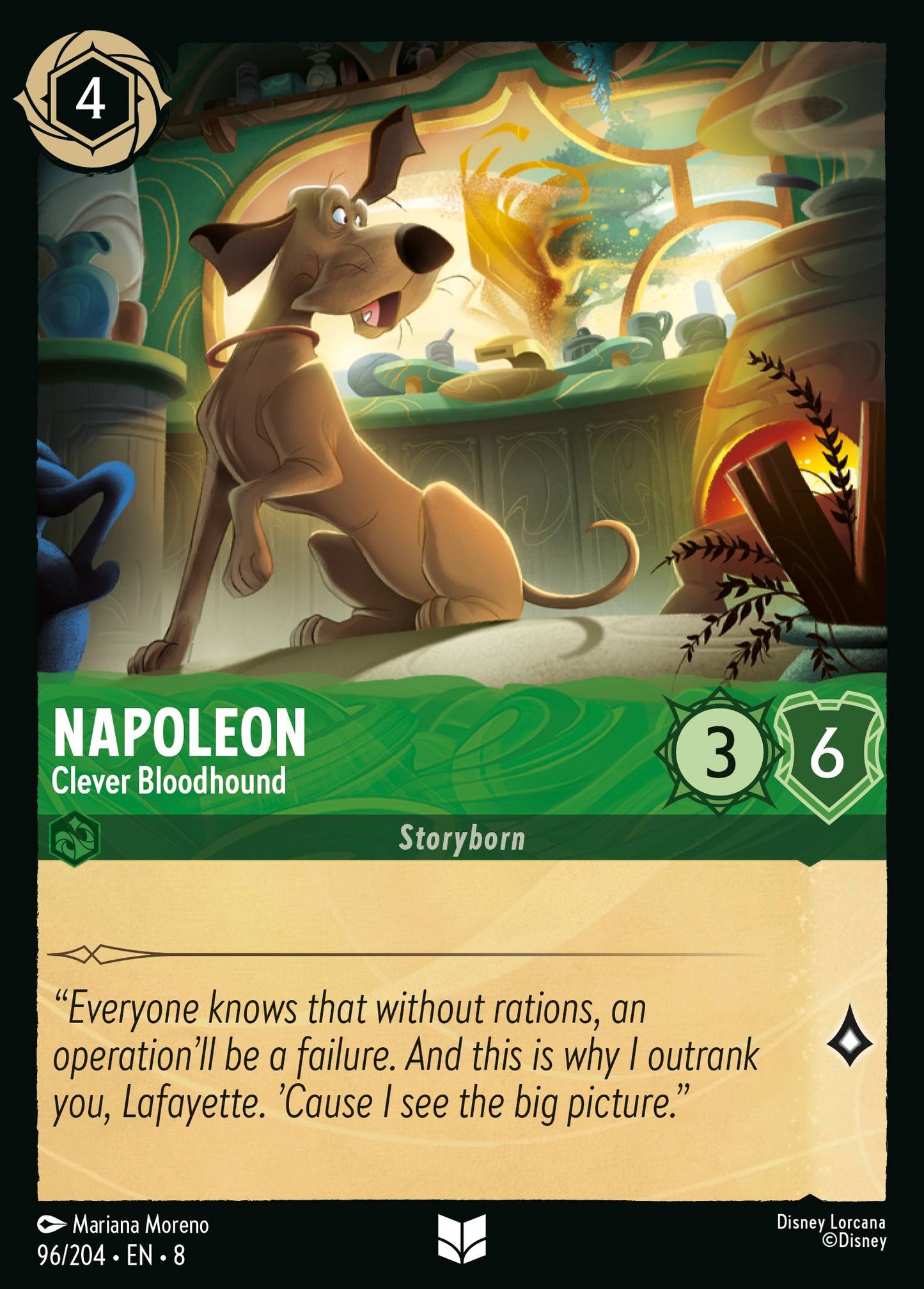 Napoleon - Clever Bloodhound - Uncommon Lorcana Card