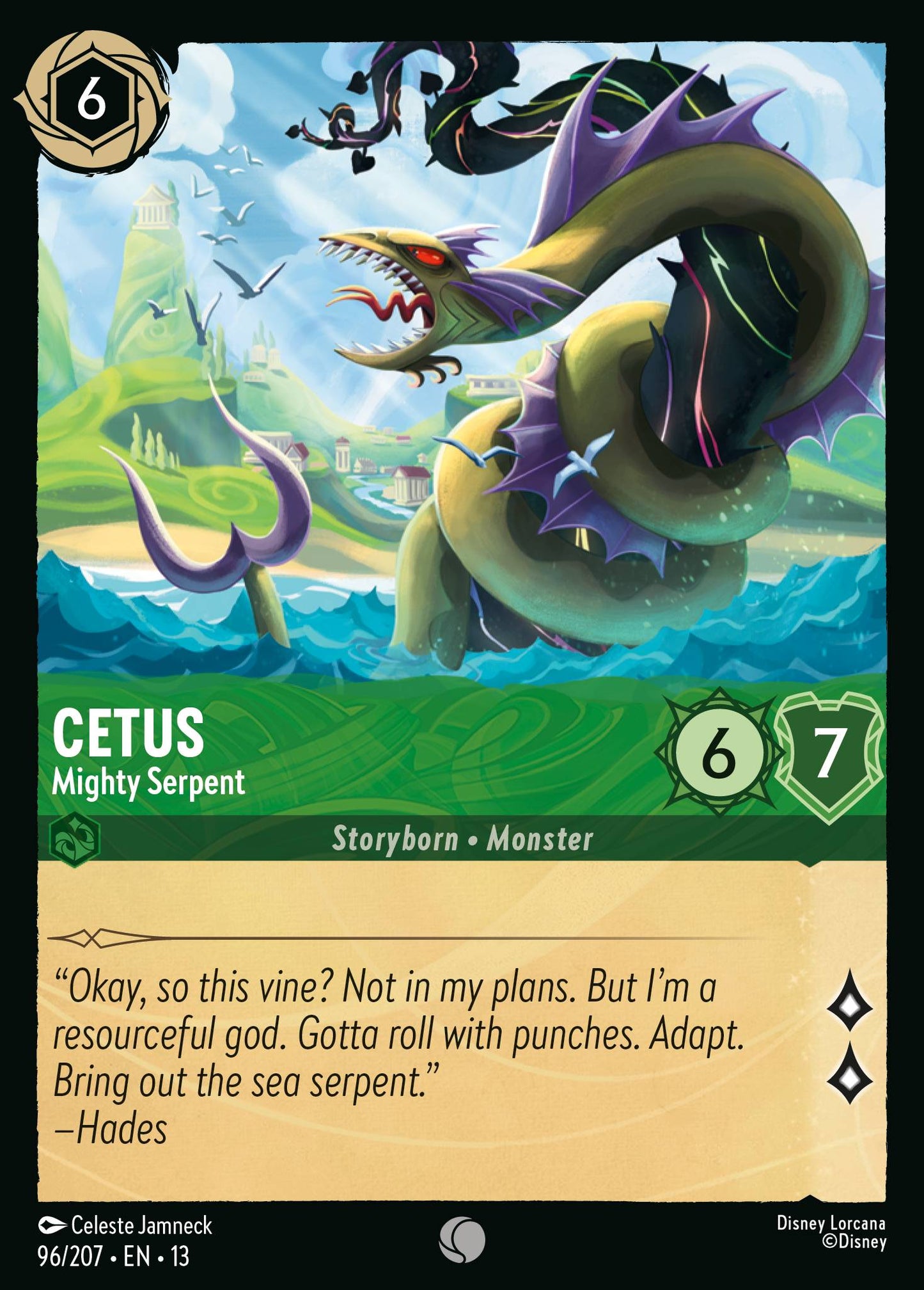 Cetus - Mighty Serpent - Common Lorcana Card