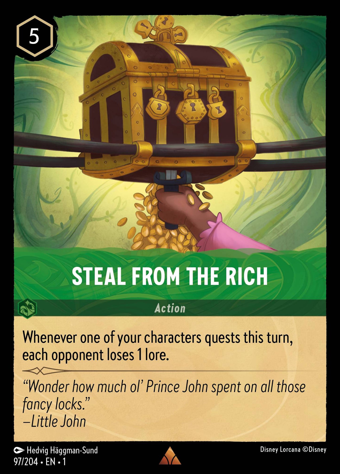 Steal From The Rich - Rare Lorcana Card