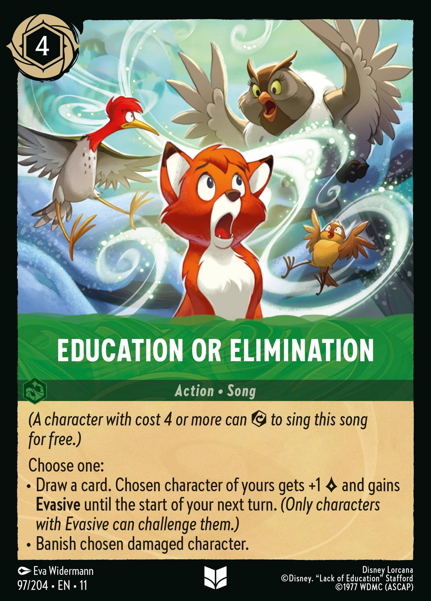 Education or Elimination - Uncommon Lorcana Card