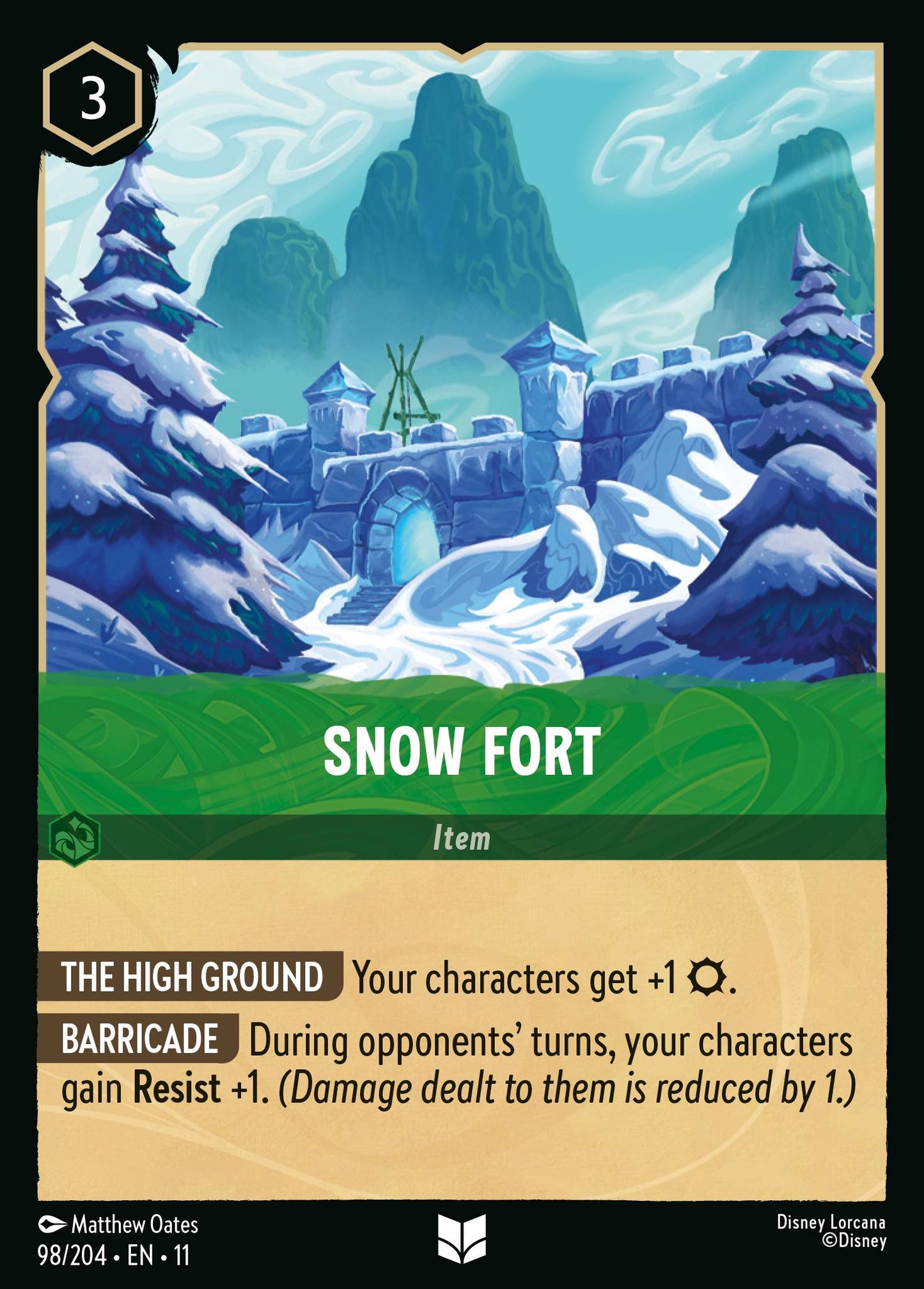 Snow Fort - Uncommon Lorcana Card