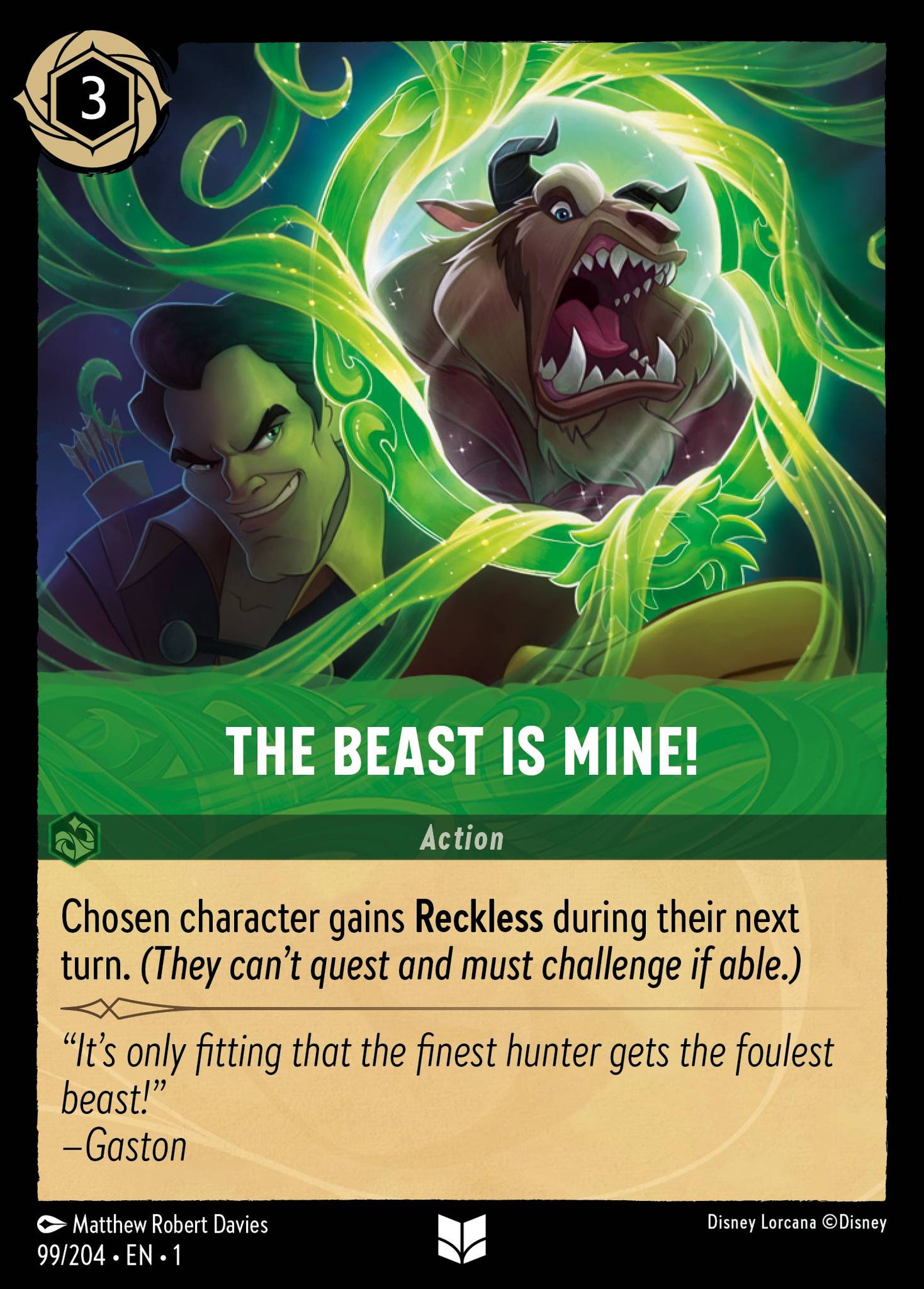 The Beast is Mine! - Uncommon Lorcana Card