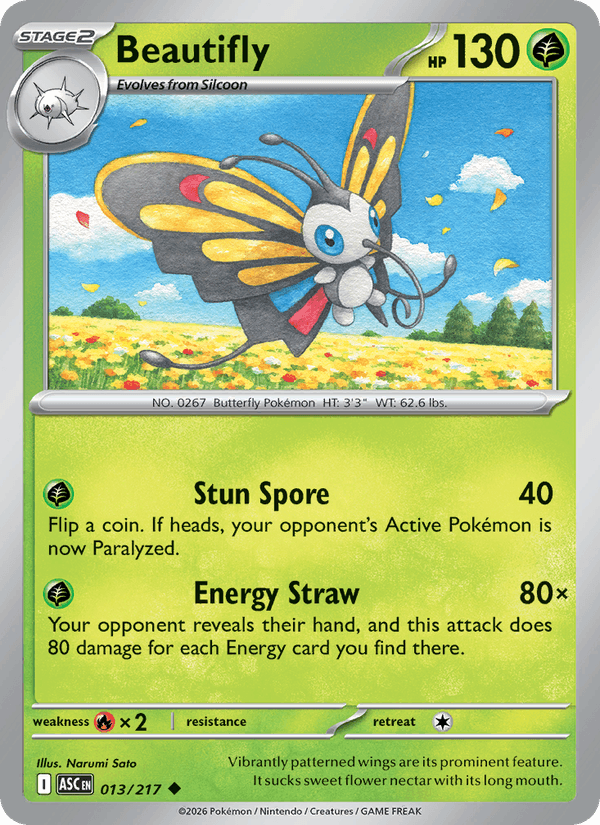 Beautifly - 013/217 (Energy Symbol Pattern)