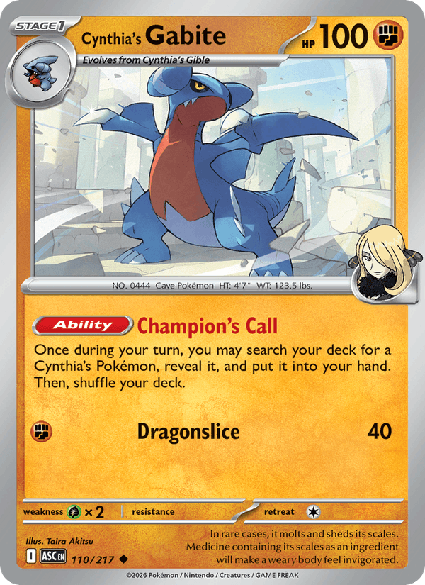 Cynthia's Gabite (Poke Ball)