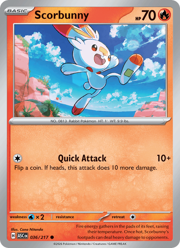 Scorbunny - 036/217 (Friend Ball)