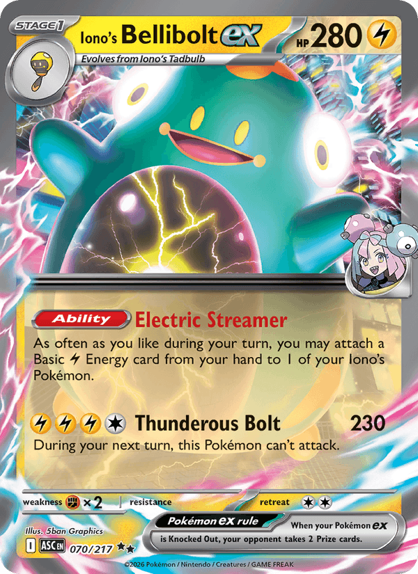 Iono's Bellibolt ex - 070/217