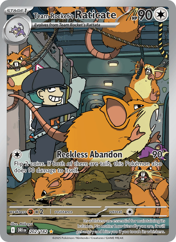 Team Rocket's Raticate - 202/182