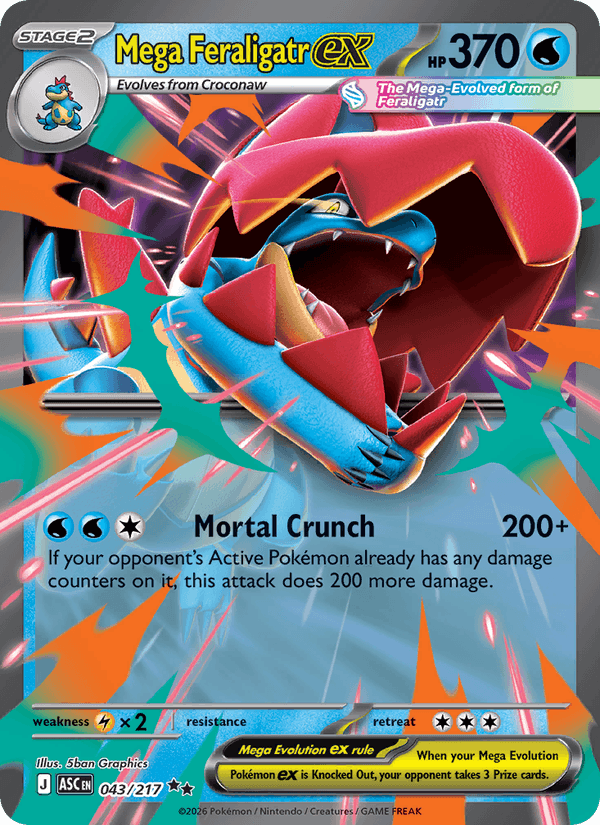Mega Feraligatr ex - 043/217